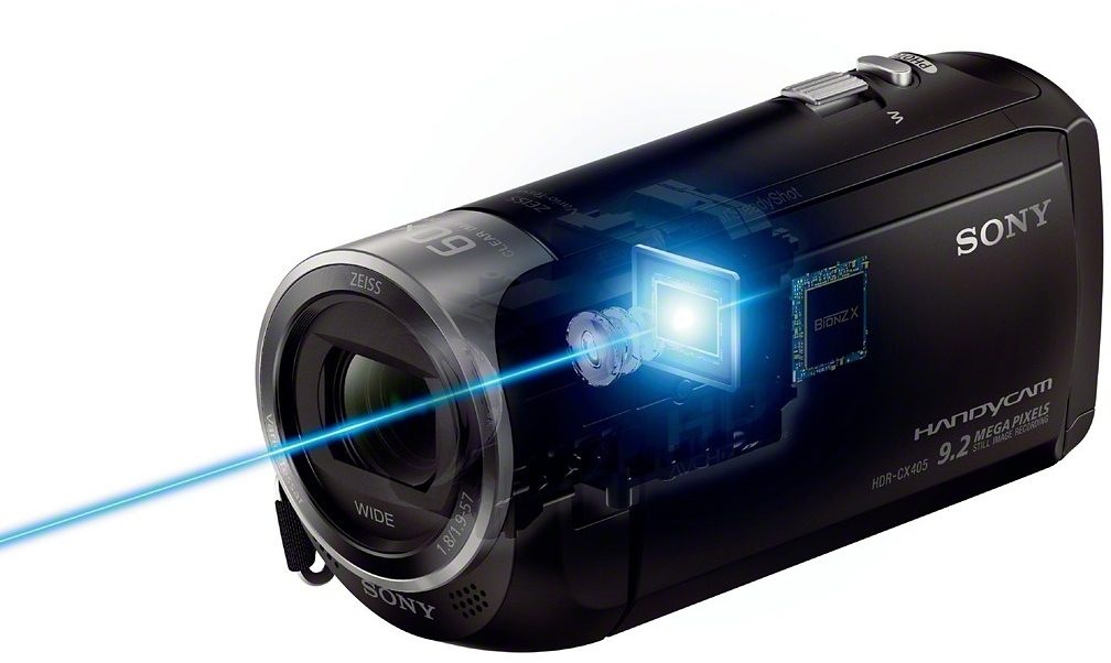 Zoom, Raten Full BIONZ Bildprozessor fachx Camcorder Leistungsfähiger Sony HD, »HDR-CX405«, 30 X auf kaufen opt.