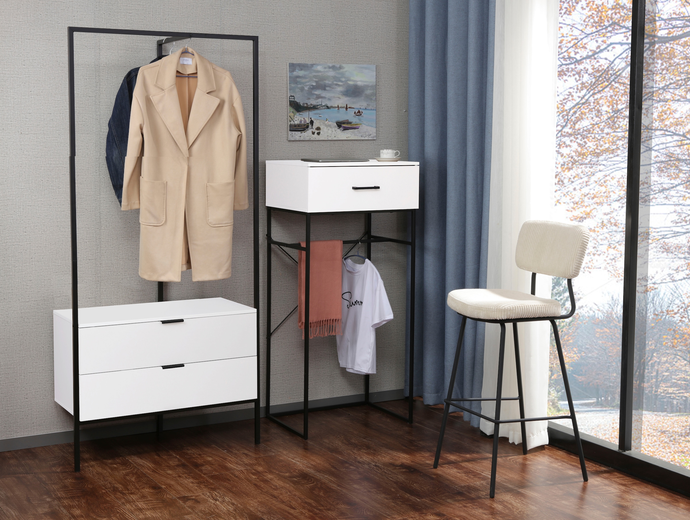 Home affaire Beistelltisch »Sterling« 1 Stk. tlg. Konsolentisch mit 1 Schublade - (B/T/H) 60/48/132 cm
