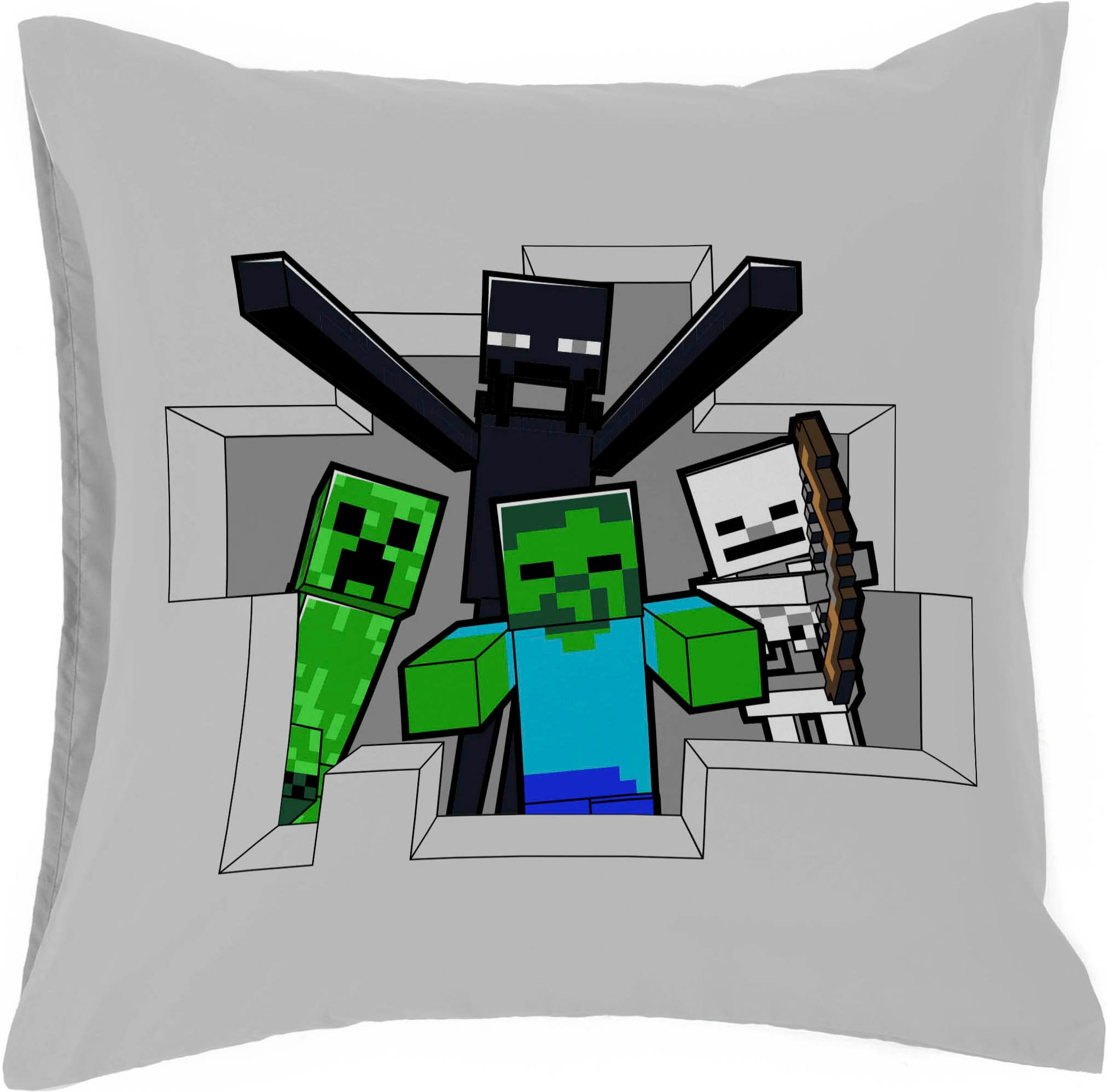 Minecraft Kinderbettwäsche »Minecraft Fight Back« 2 100% Baumwolle