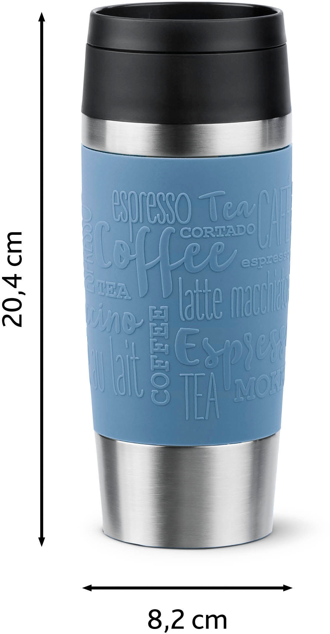 Emsa Thermobecher »Travel Mug Classic, mit 360°-Trinköffnung«, 4h heiß, 8h kalt - 360 ml / 6h heiß, 12h kalt - 500 ml, 100% dicht