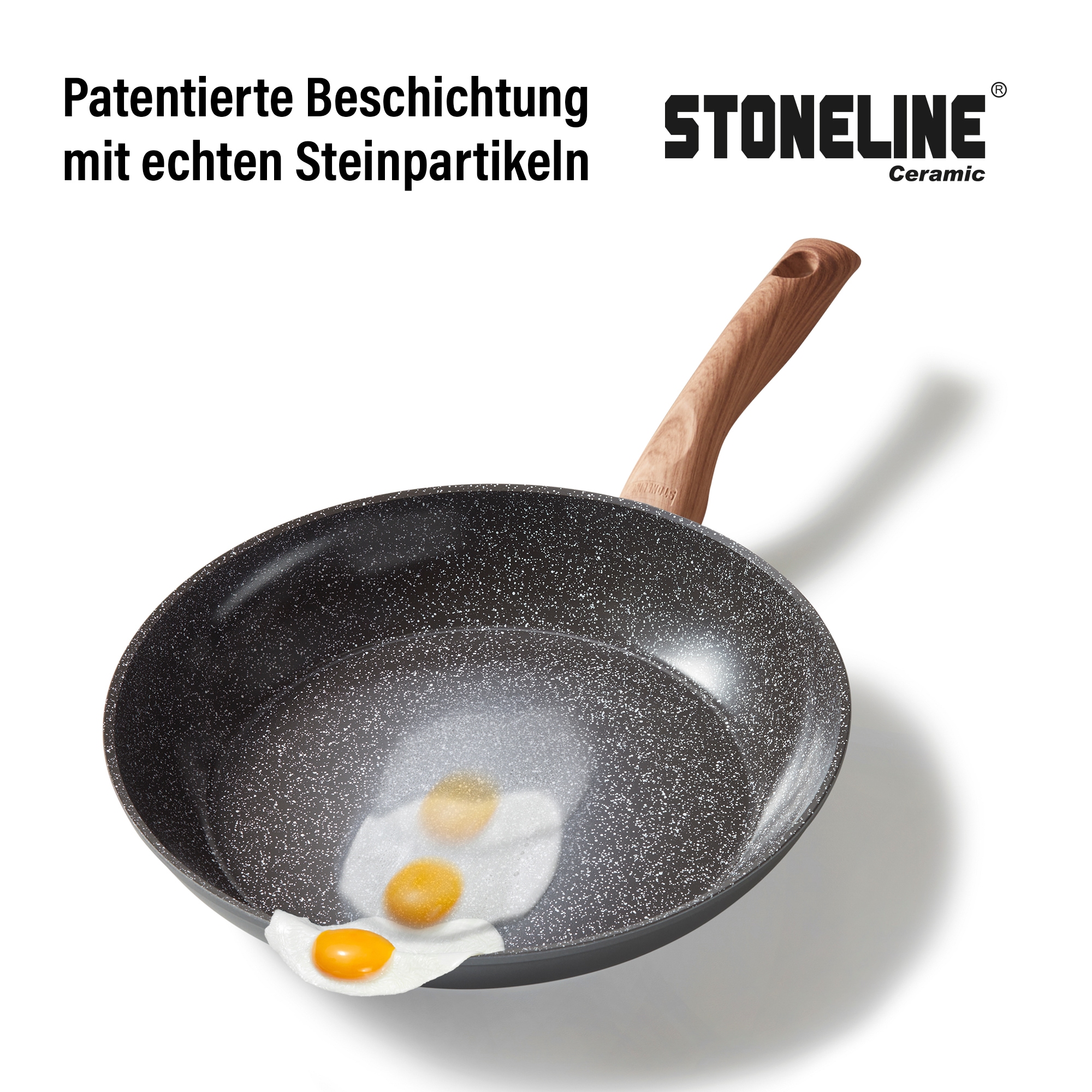 STONELINE Topf-Set »STONELINE® 17-teiliges Koch-Set, mit Glasdeckeln« Set, 17 tlg. tlg. Aluminium | Keramik
