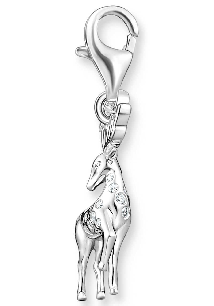 THOMAS SABO Charm-Einhänger »Hirsch, 1910-051-14«, mit Zirkonia (synth.)