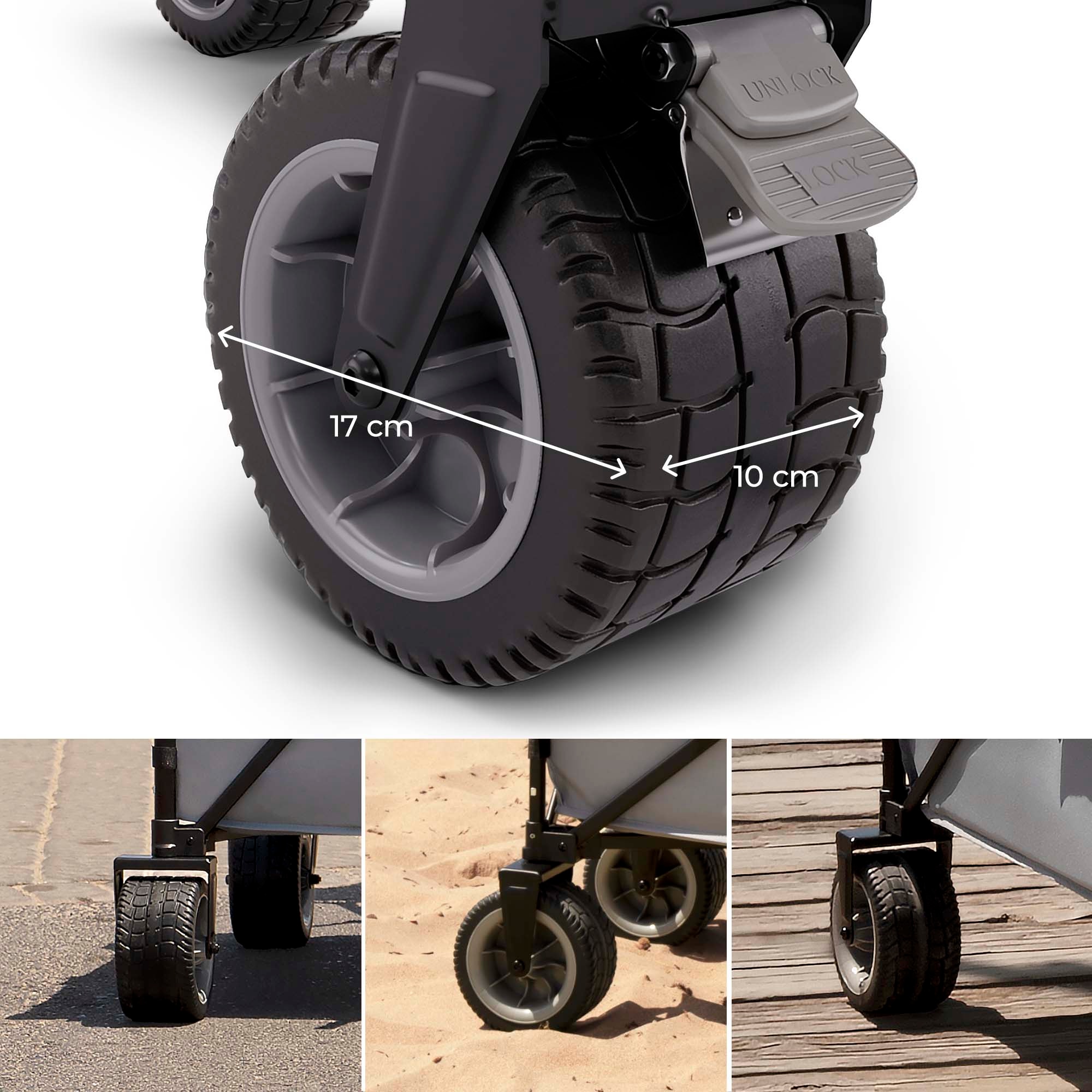 Kinderkraft Bollerwagen »ROLLSTER« faltbar