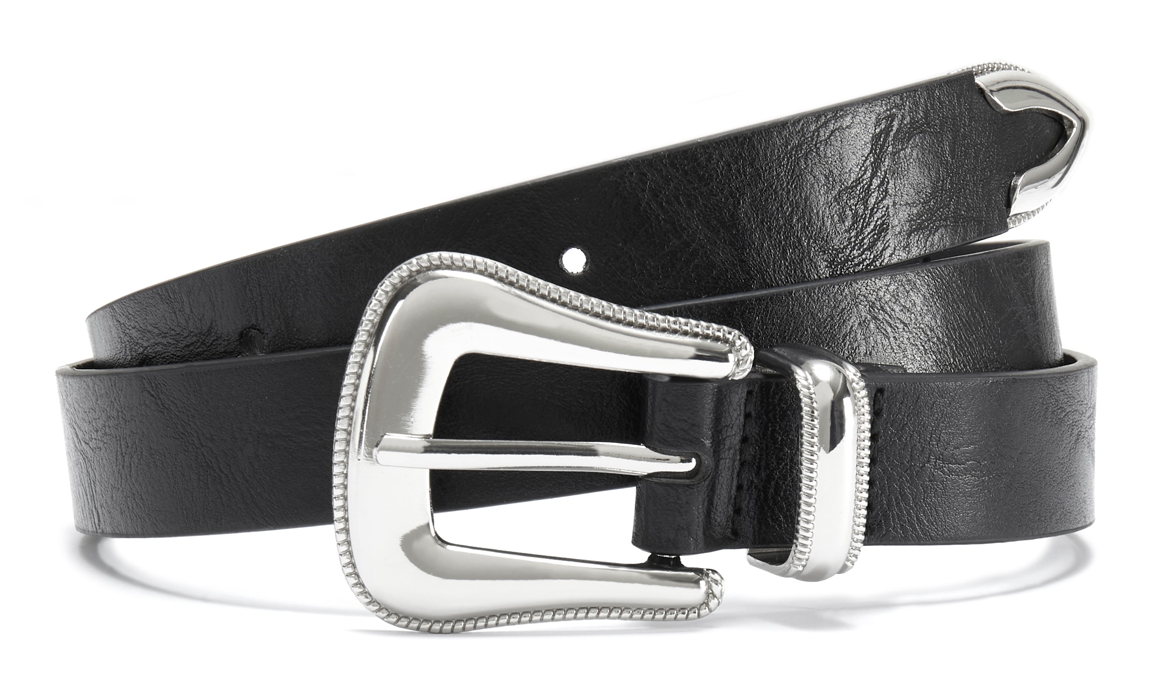 LASCANA Hüftgürtel »Hosengürtel«, Schnalle im Western Look, Cowboy-Gürtel, für Hosen, Jeans & Kleider