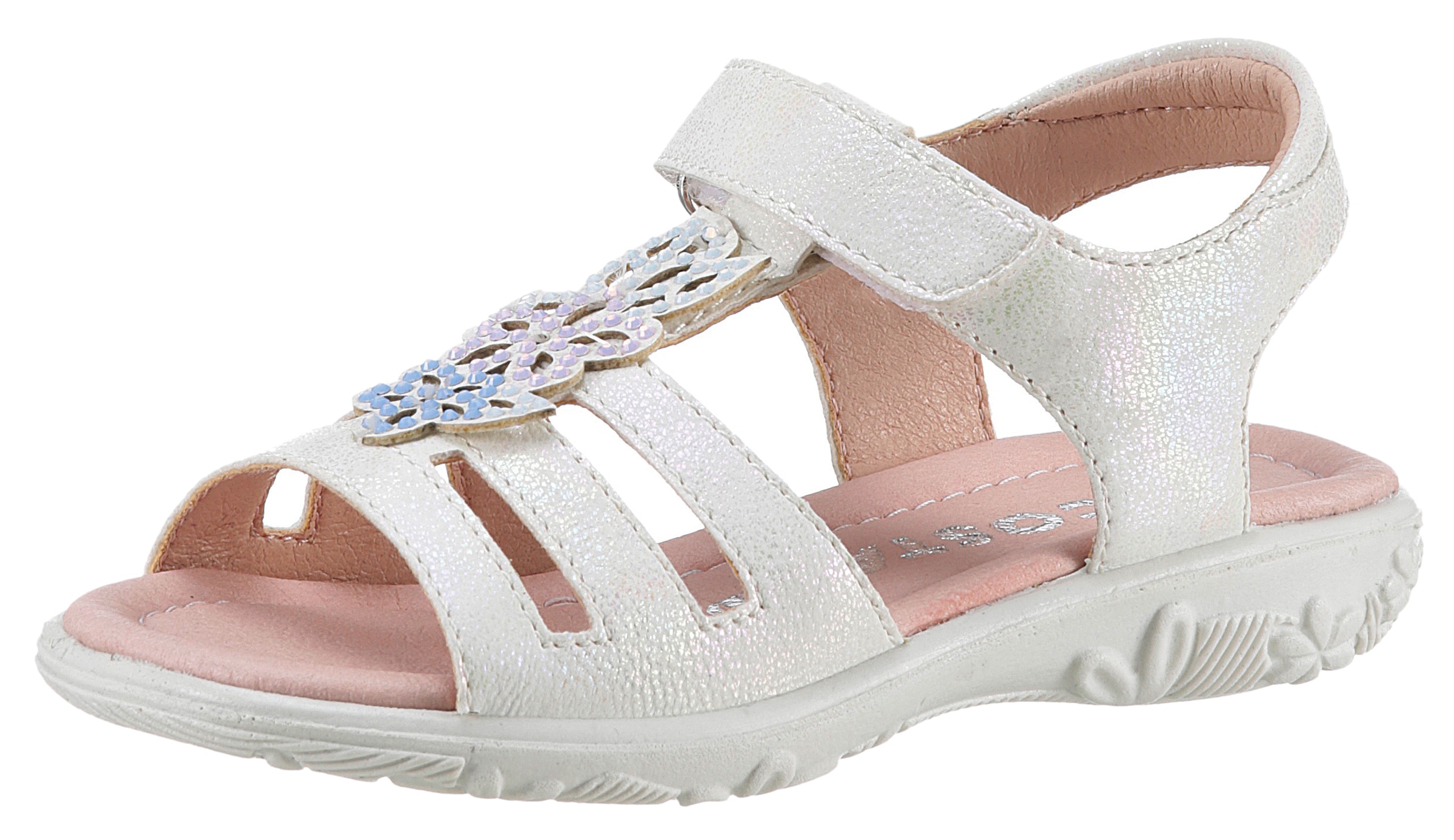 Sandale »Celina WMS: mittel«, Sommerschuh, Klettschuh, Sandalette, mit Glitzersteinchen