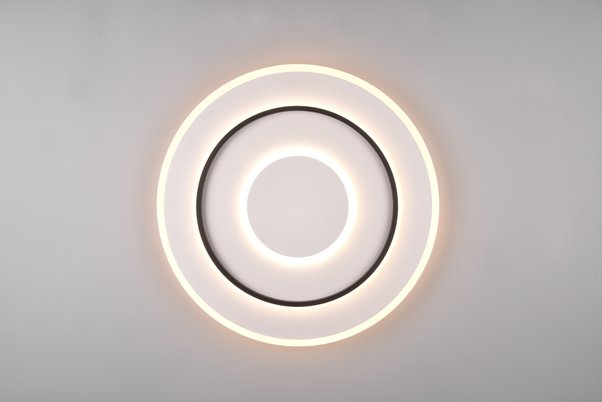 REALITY Leuchten LED Deckenleuchte »JORA, Deckenlampe Schlafzimmer mit Sleep Timer, Nachtlicht, dimmbar,«, 1 flammig, Leuchtmittel LED-Board | LED fest integriert, Lichtfarbe einstellbar CCT, Memoryfunktion, inkl Fernbedienung