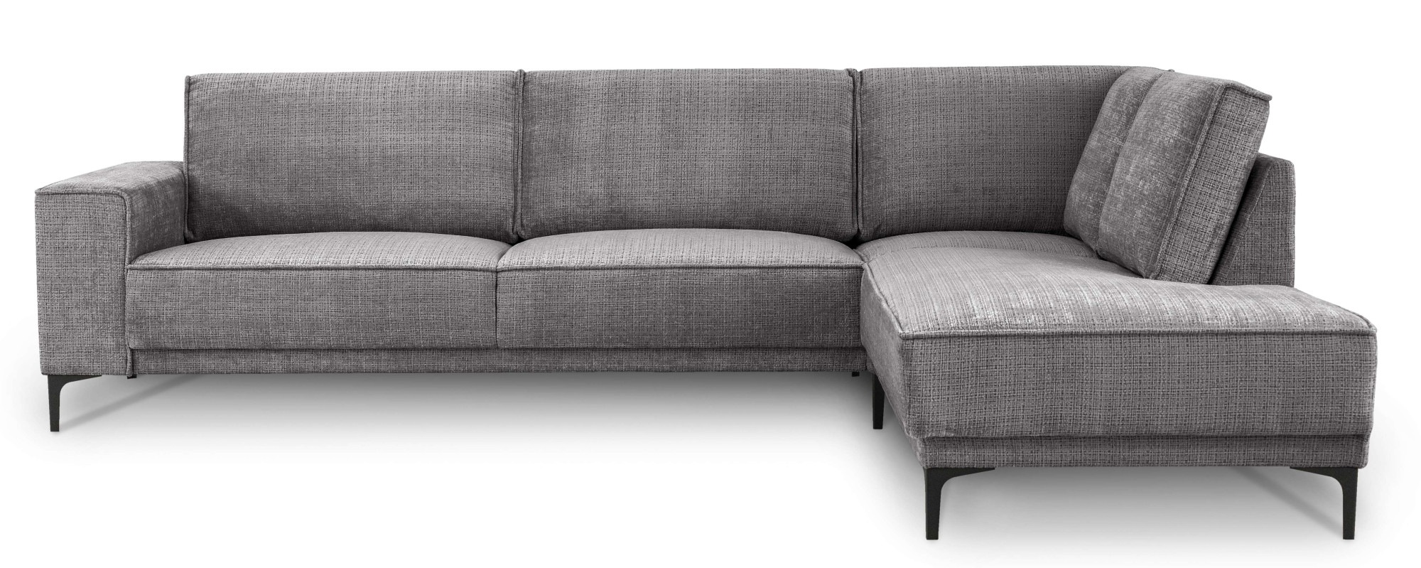 PLACES OF STYLE Ecksofa »Polsterecke Oland, Struktur, Flachgewebe, Luxus-Mi günstig online kaufen