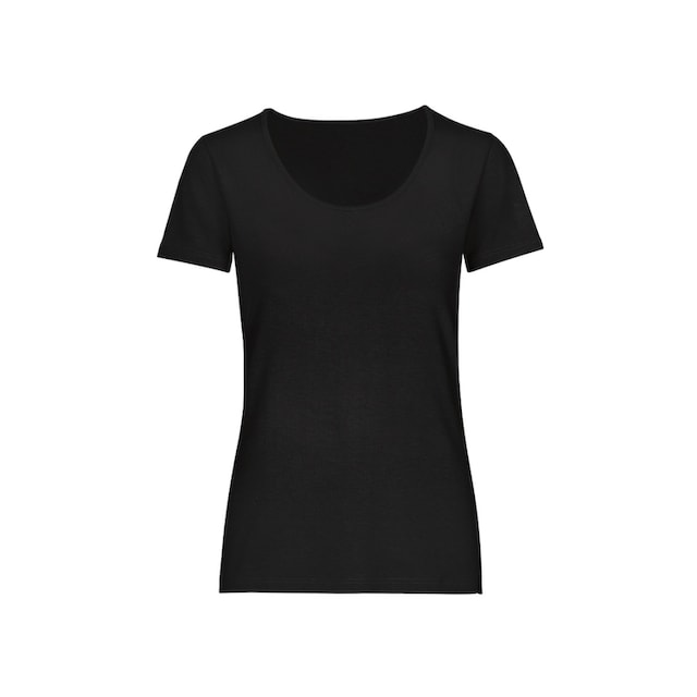 online aus Viskose« Rundhalsshirt Trigema T-Shirt kaufen »TRIGEMA