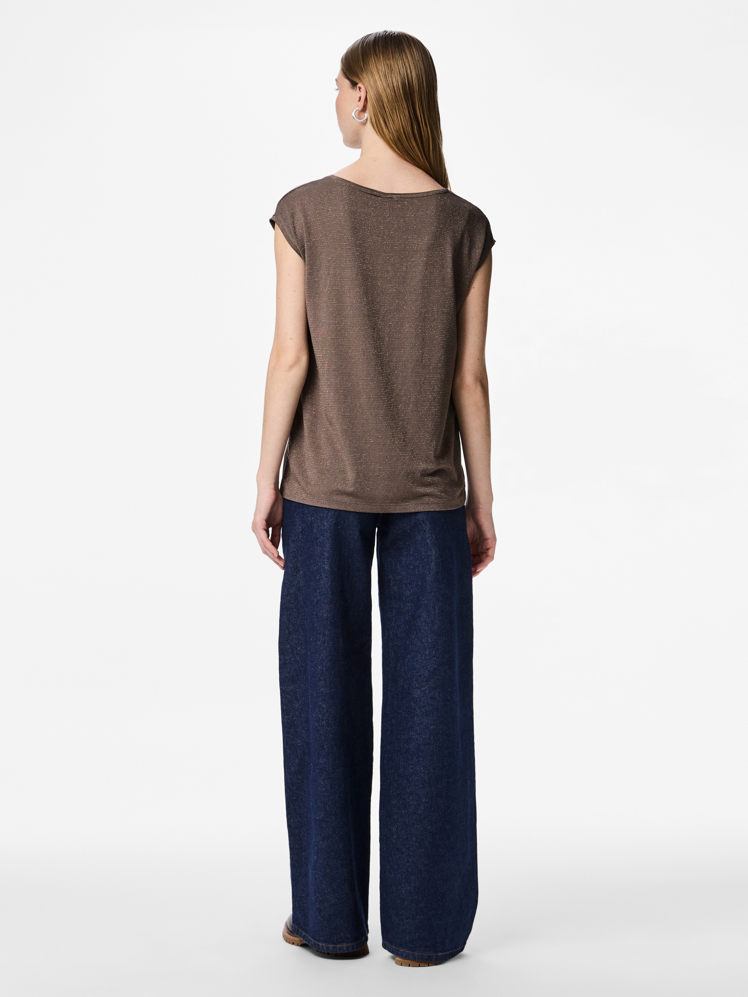 pieces Kurzarmshirt »PC BILLO« Viskosemischung, loose fit
