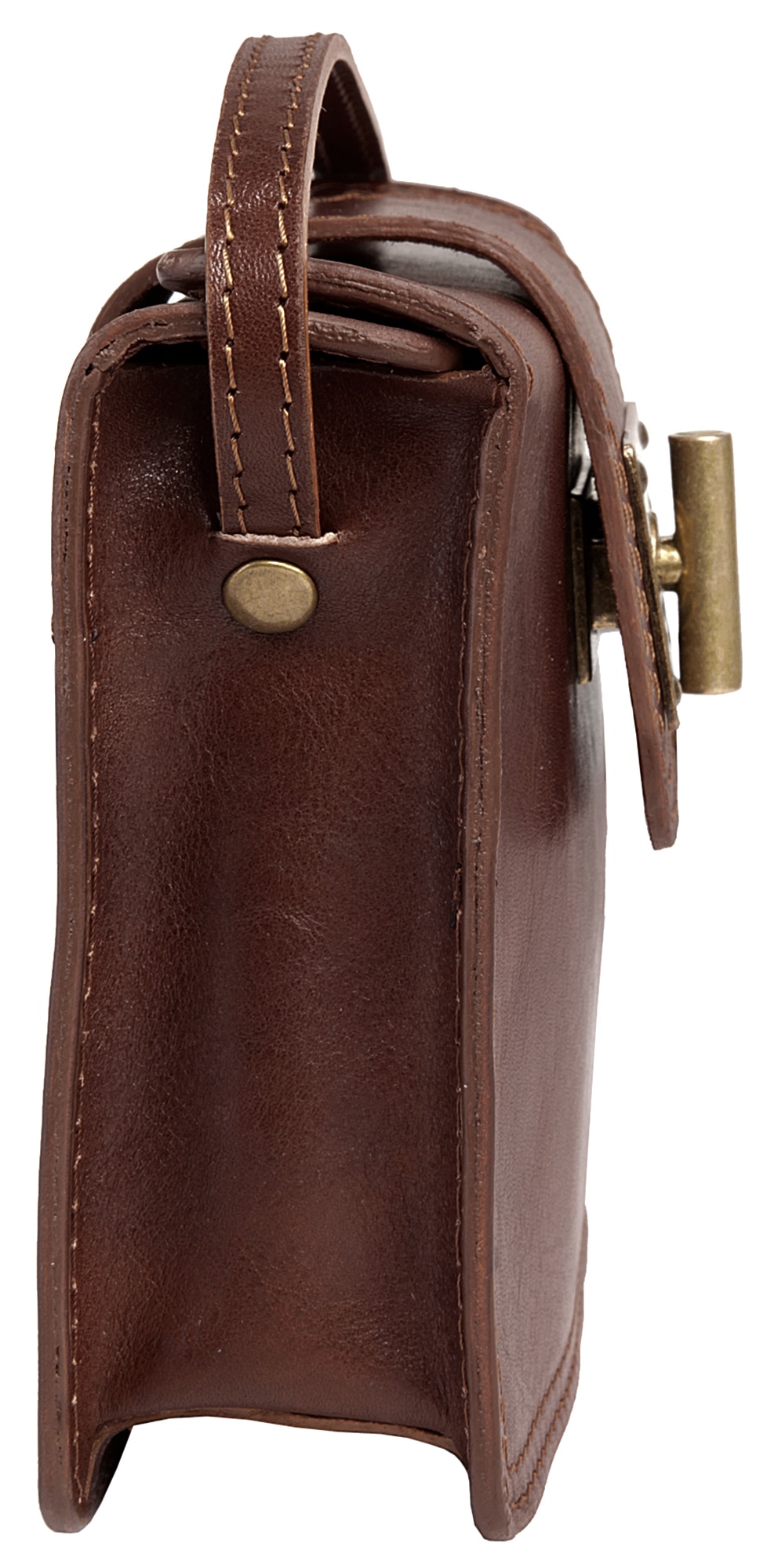 Piké Umhängetasche, echt Leder, Made in Italy
