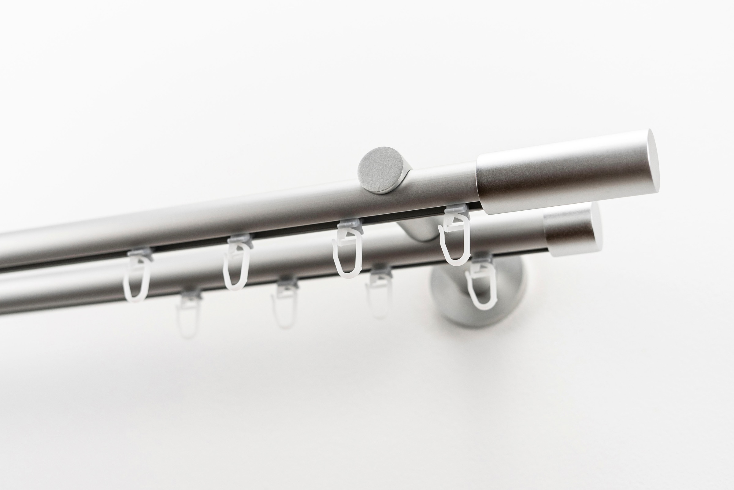 GARESA Gardinenstange "EASY" Ø 20 mm 2 läufig-läufig Wunschmaßlänge günstig online kaufen