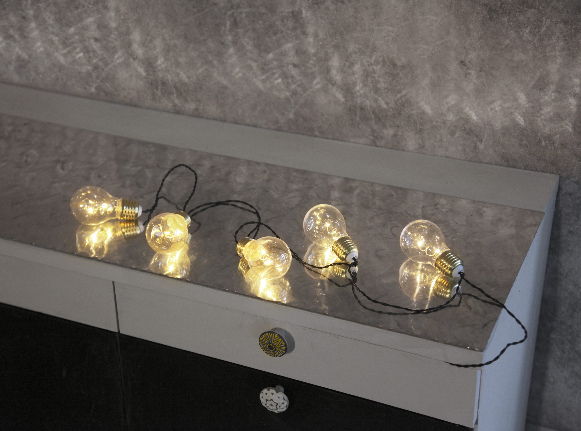 Parforce Traditional Hunting LED-Lichterkette »Glow« 5 Stk.-flammig ca.100 cm Länge, Batterie, Timer, Vierfarb-Karton