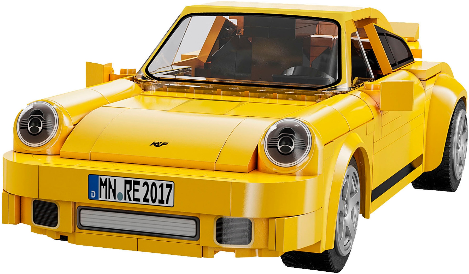 Jamara RC-Auto »CaDA, RUF CTR 2017 Yellowbird 1:20 gelb 2,4GHz Bricks«, (222 tlg.)