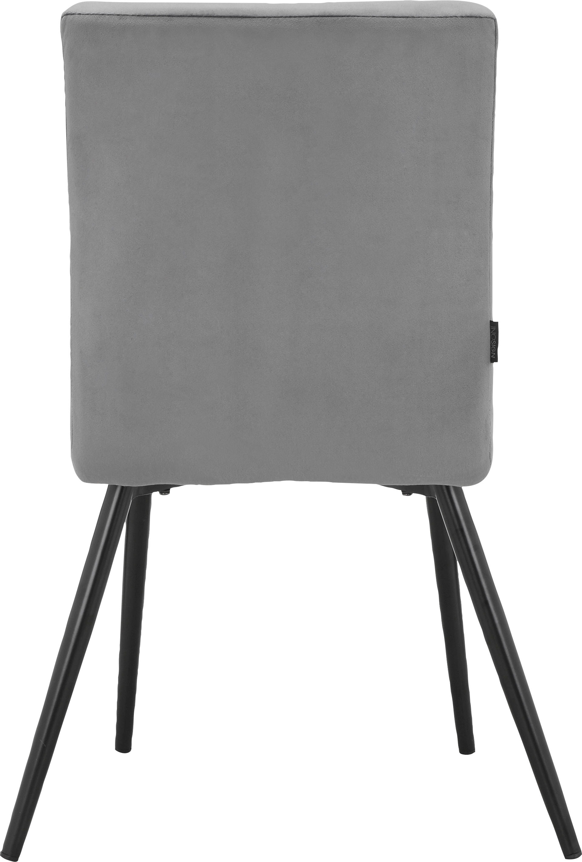 INOSIGN Esszimmerstuhl »Kerim«, 2 St., Veloursstoff, im 2er Set erhältlich, mit Sitz und Rücken gepolstert, Sitzhöhe 48 cm