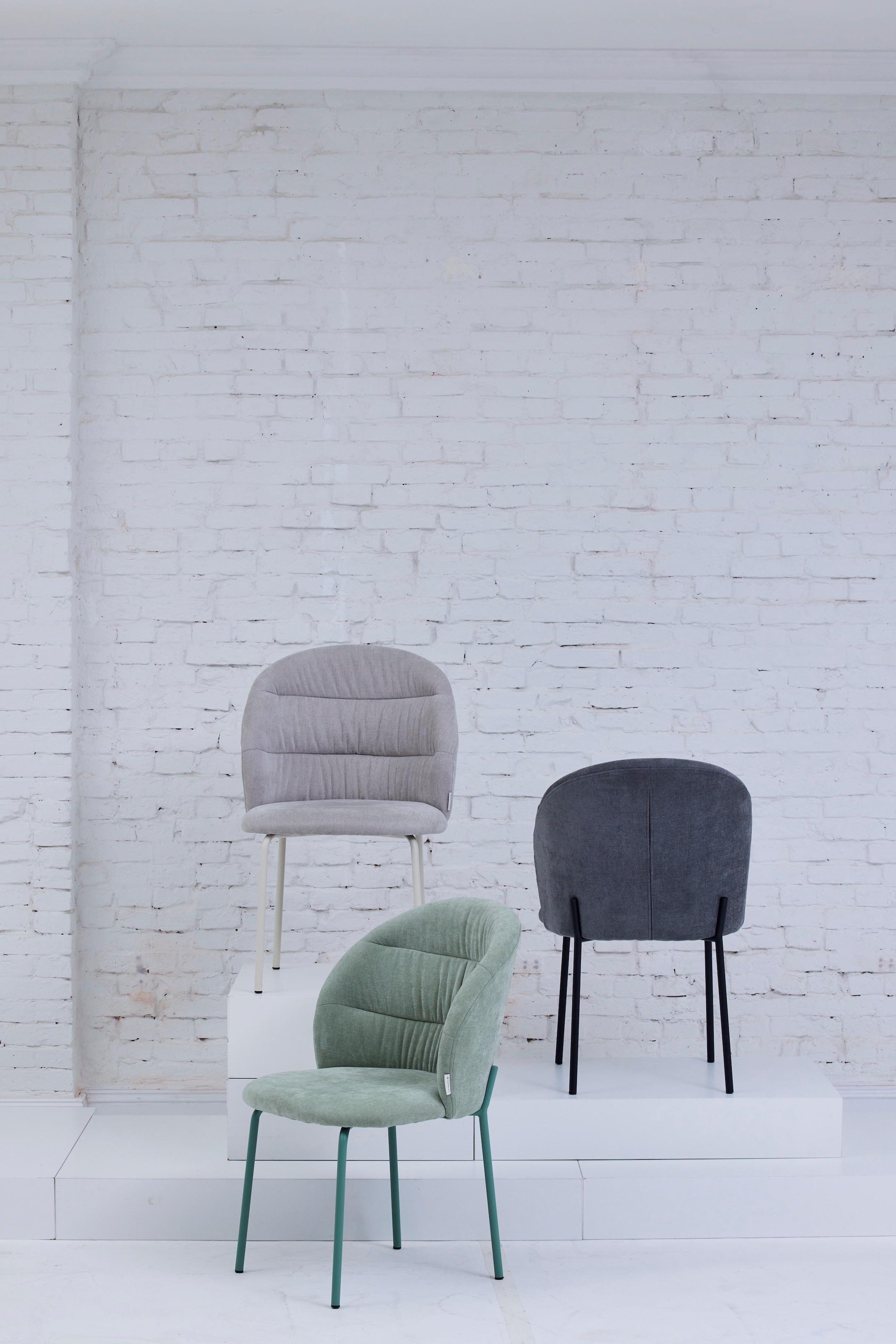 TOM TAILOR HOME 4-Fußstuhl »LEAF CHAIR«, (Set), 2 St., Chenille, 4-Fußgeste günstig online kaufen