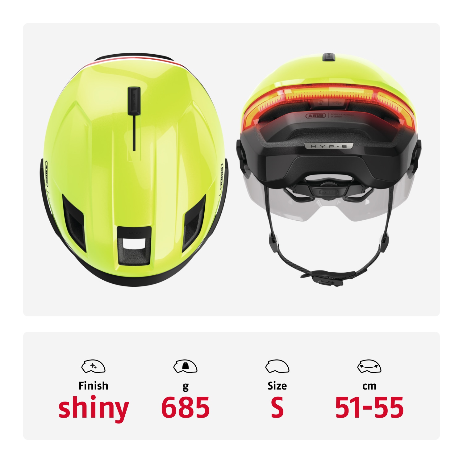 ABUS Fahrradhelm »HYP-E BL.ACE«