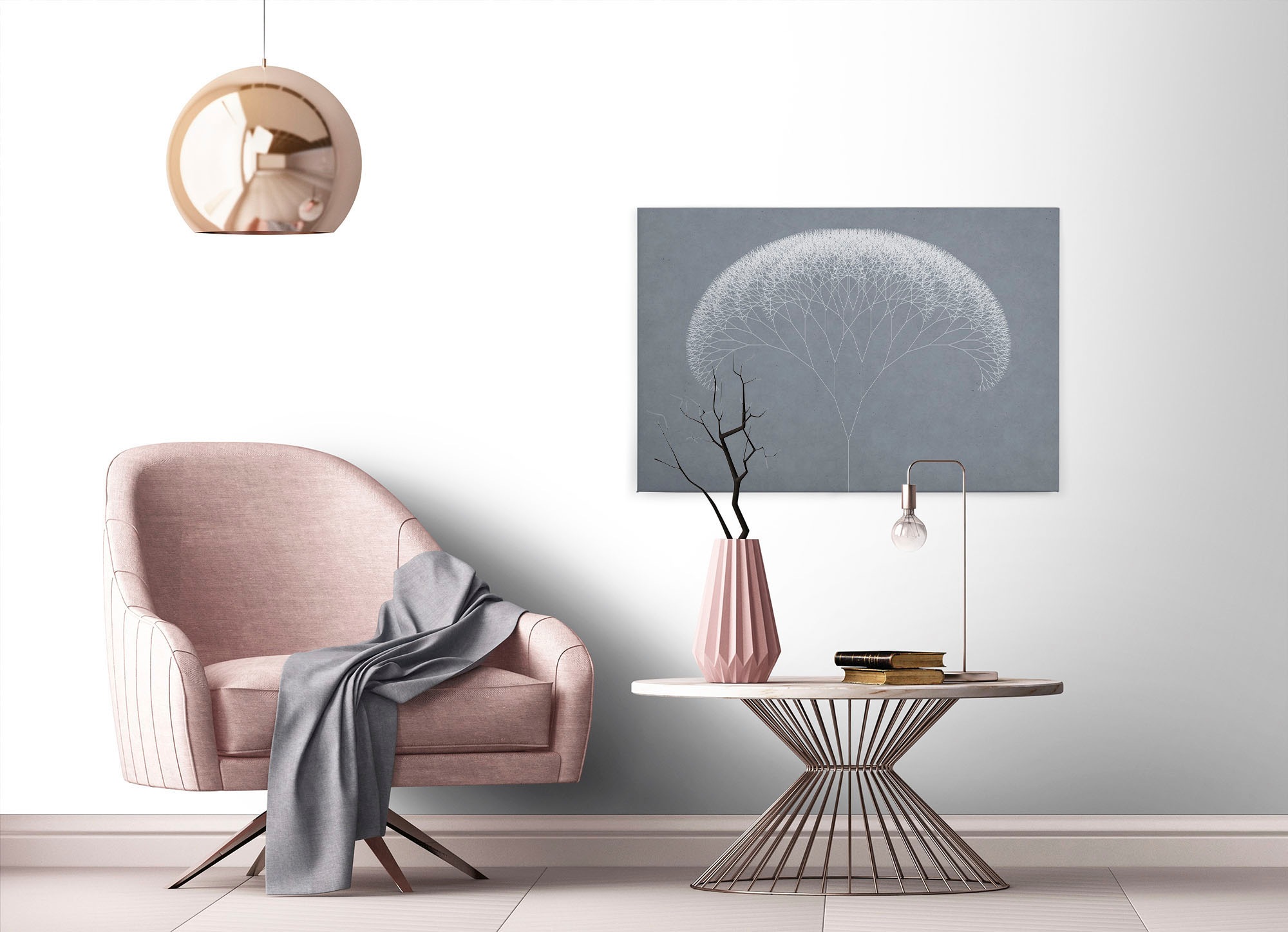 A.S. Création Leinwandbild »trees«, Kunst-Abstrakt-Kinder, (1 St.), Keilrahmen Bild Baum Grafisch Leinwand-Bild Wohnzimmer modern Wandbild