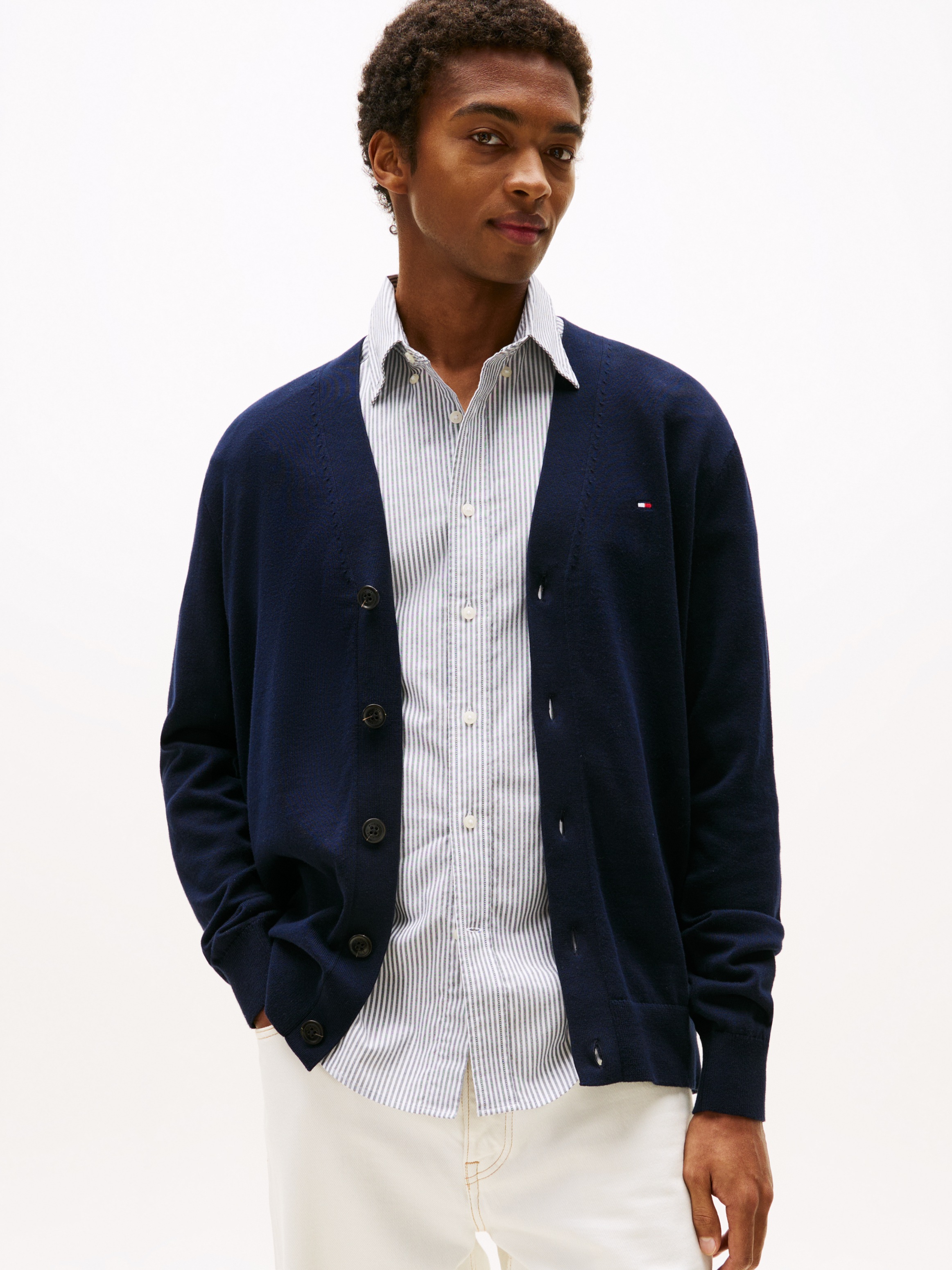 Tommy Hilfiger Strickjacke »ESSENTIAL COTTON CARDIGAN«