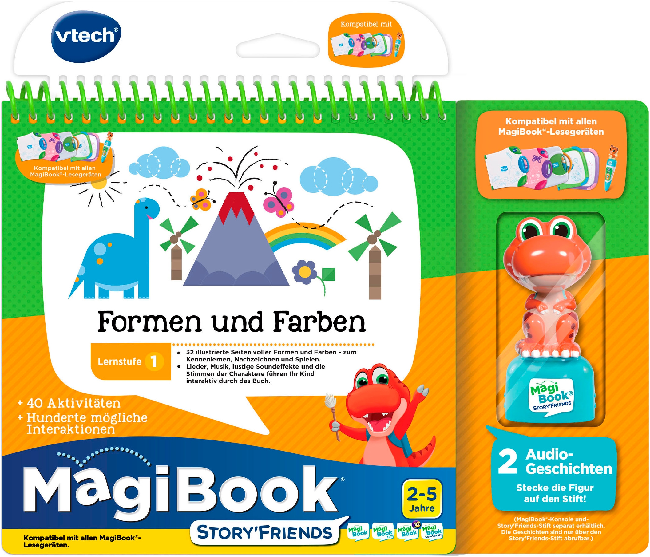 Vtech® Kinderbuch »MagiBook Lernstufe 1 - Formen und Farben« inkl. Story'Friend Lernfigur