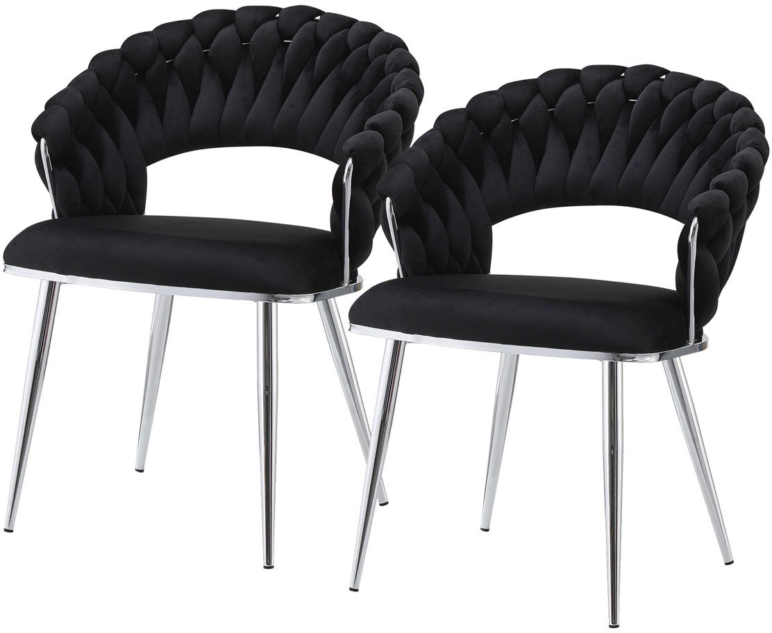 Kayoom Polsterstuhl »Stuhl Finesse 125 2er-Set, TOPSELLER! Flechtverarbeitu günstig online kaufen