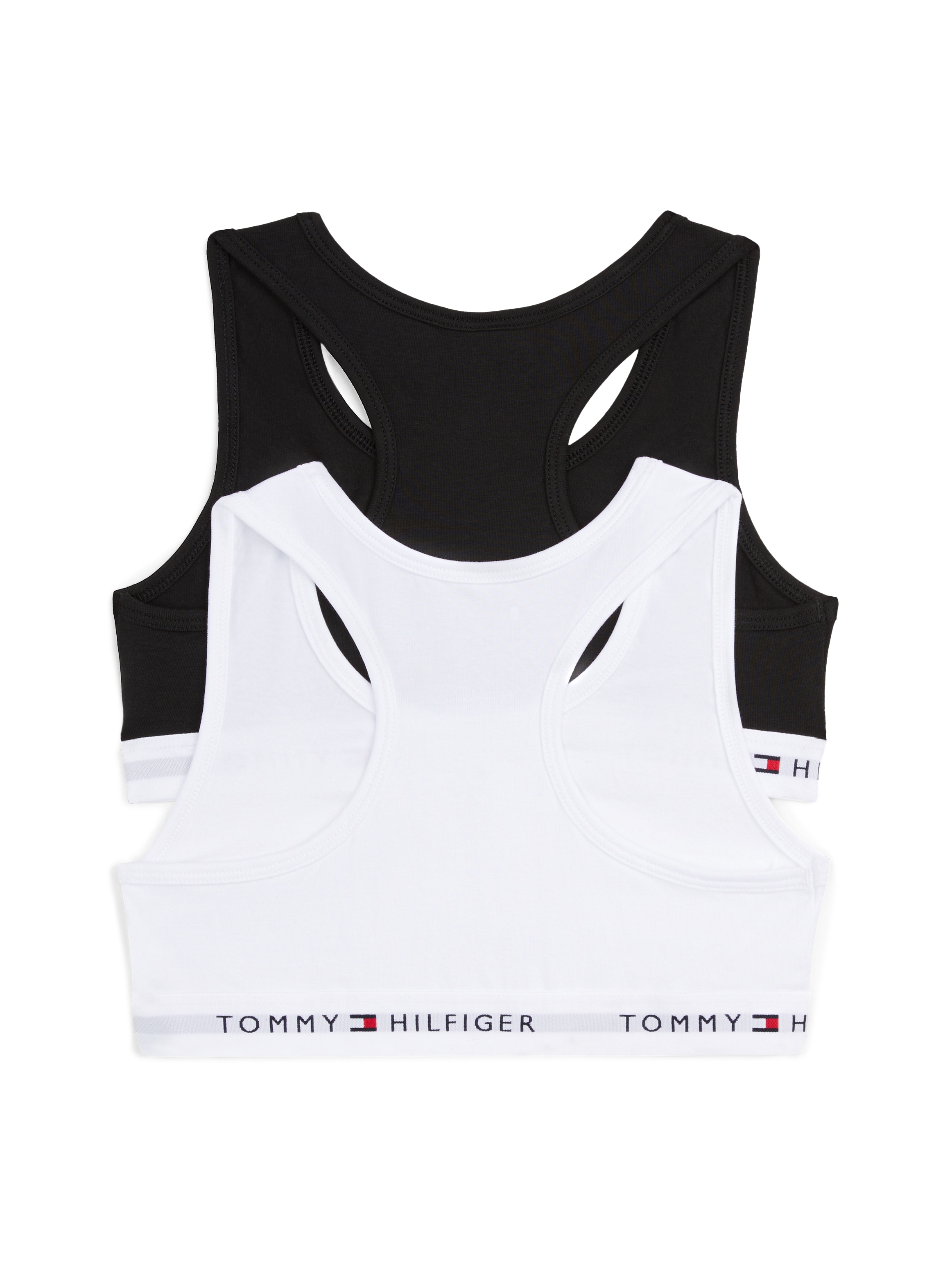 Tommy Hilfiger Underwear Teenie-BH »2 PK BRALETTE mit elastischem Bund im 2er-Pack« Packung, 2er,  unifarben, casual, körpernah, Baumwollmix