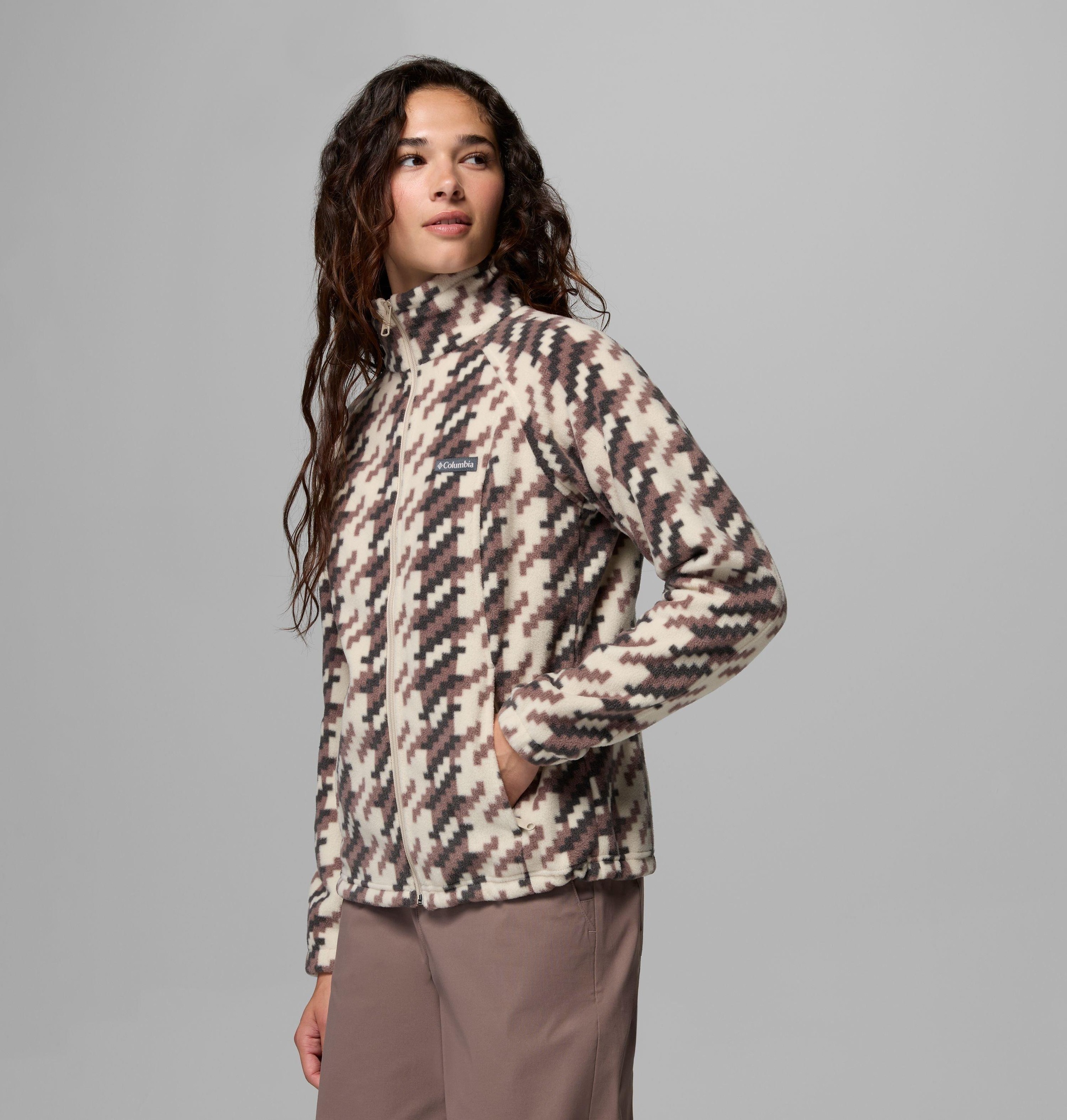Columbia Fleecejacke »Benton Springs Printed Full Zip« mit Reißverschluss, wasserabweisend, windabweisend, atmungsaktiv