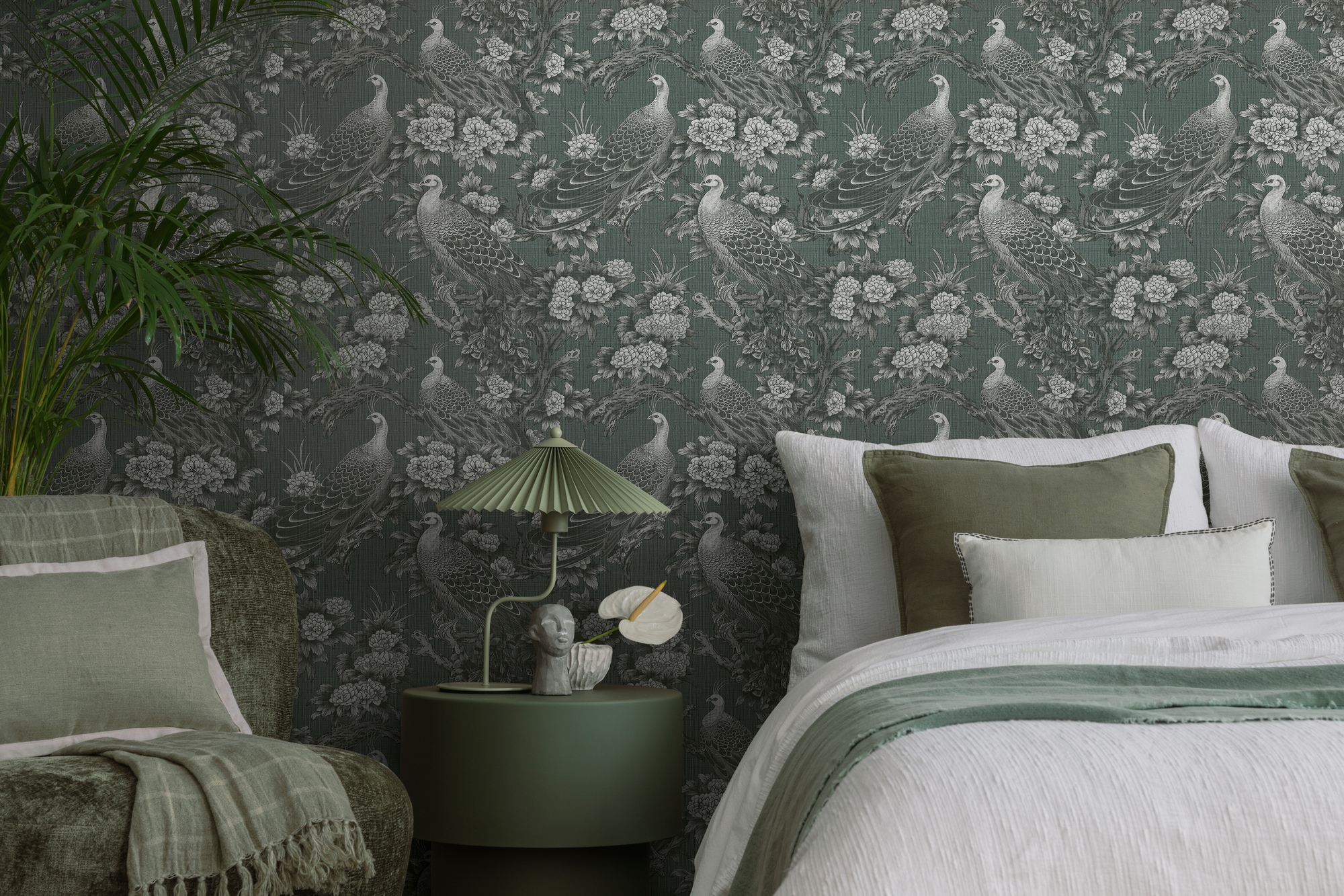 living walls Vliestapete »Michalsky 6 florale Tapete Mustertapete Vögel Tiere«, matt, Vliestapete Natur für Schlafzimmer Küche Wohnzimmer Floral Design Flur