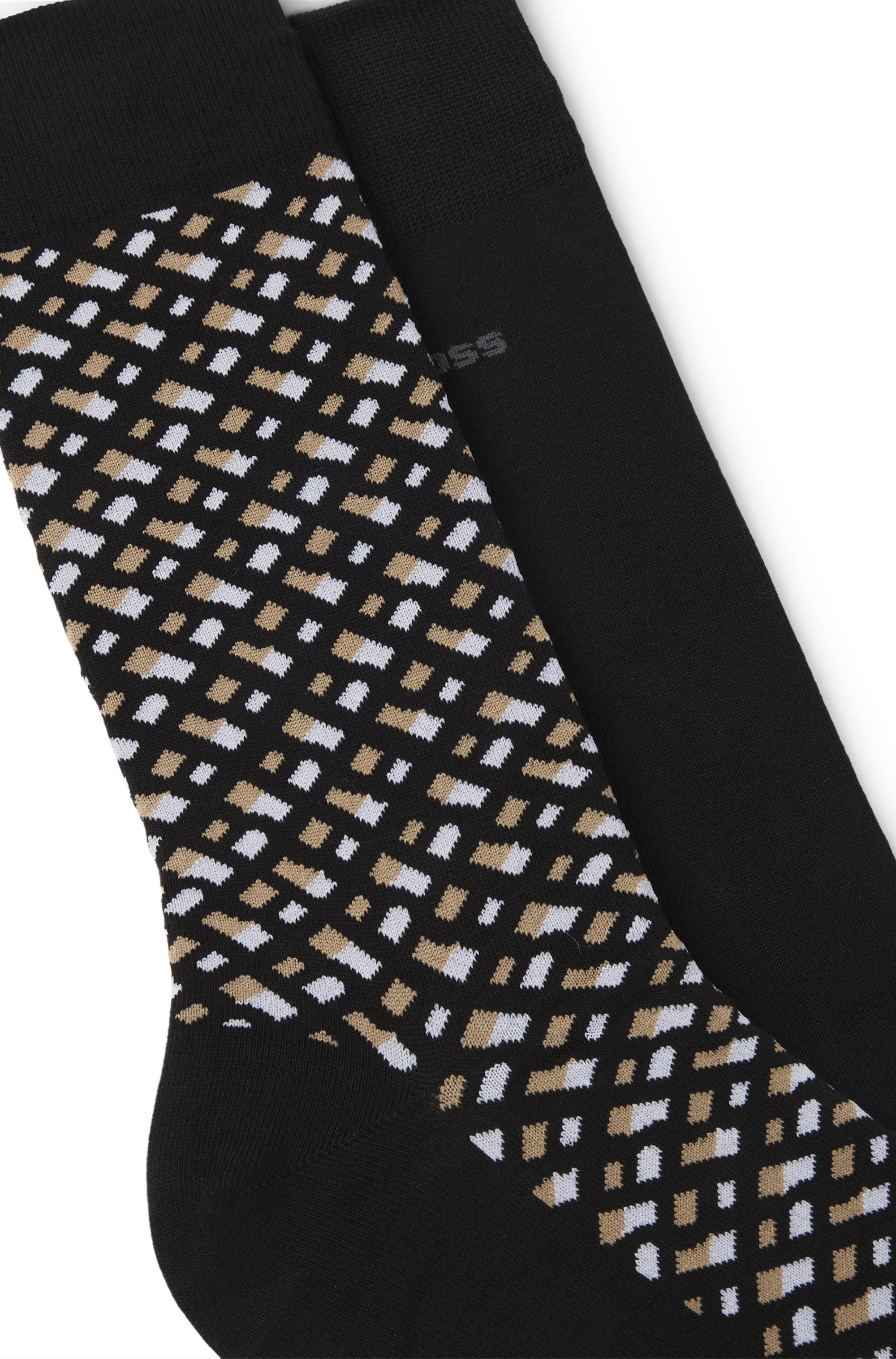 BOSS Socken »2P RS Monogram CC«, (Packung, 2 Paar), mit Logo