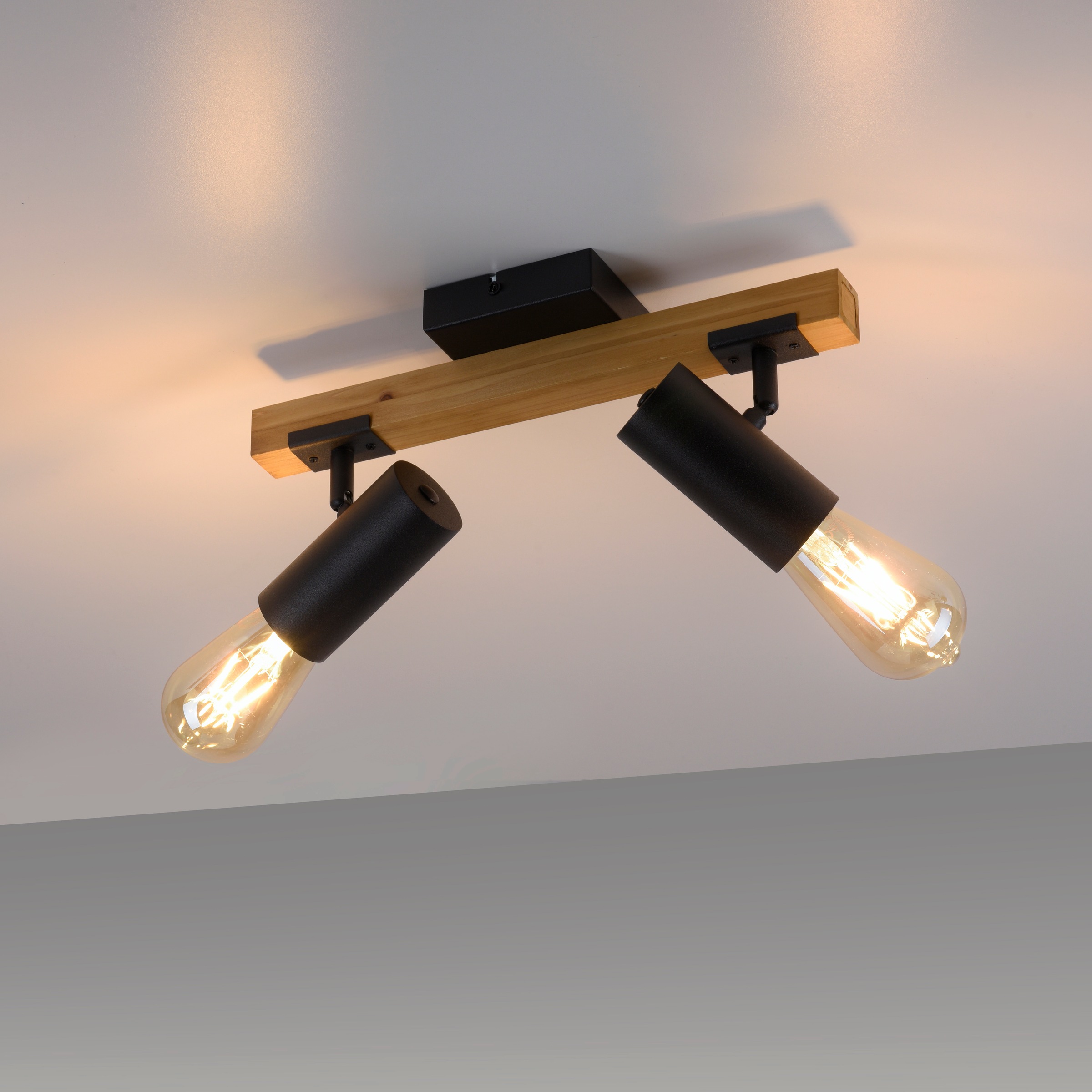 JUST LIGHT Deckenleuchte »PILON«, 2 flammig, Leuchtmittel E27   ohne Leucht günstig online kaufen