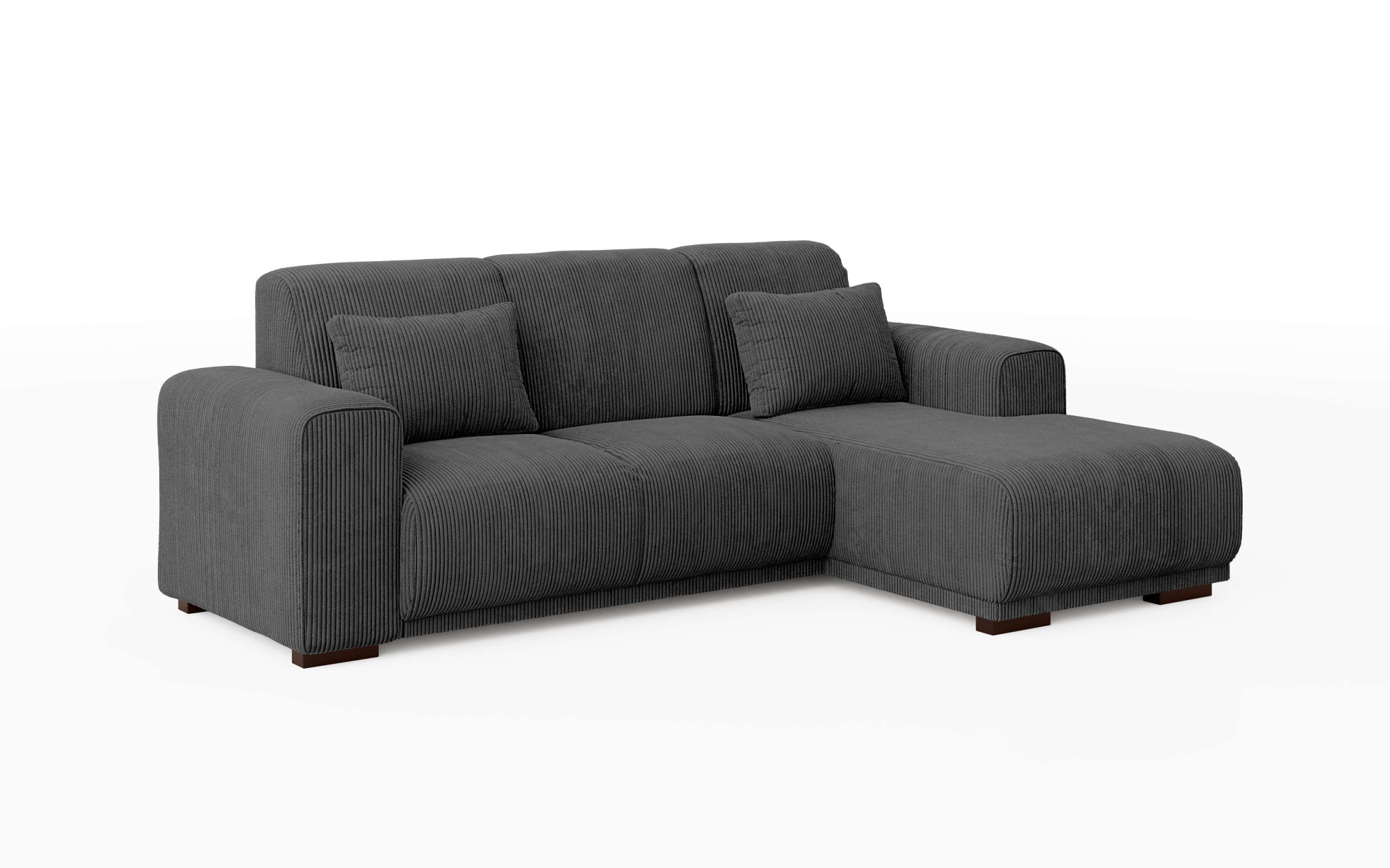 Home affaire Ecksofa »BORNHOLM L-Form mit Recamiere, Maße B/T/H: 234/162/85 cm«, Recamiere links oder rechts bestellbar, Wellenfederung, inkl. 2 Kissen
