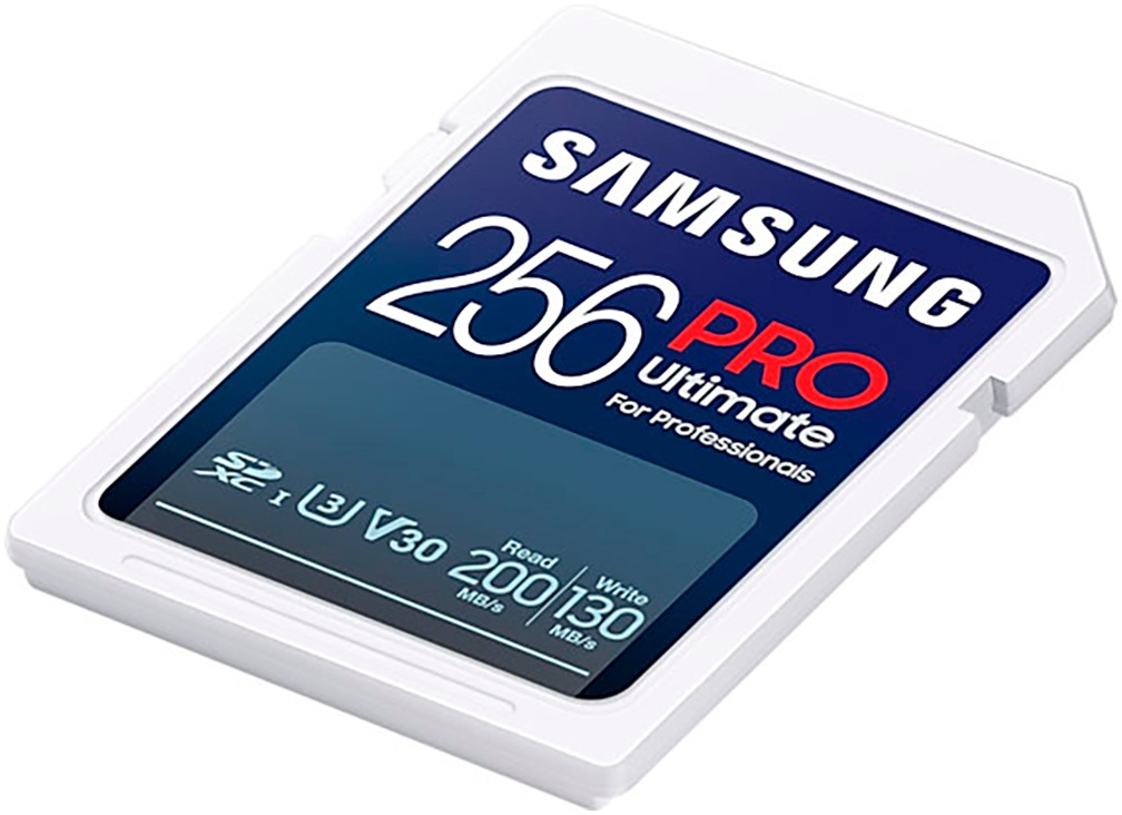 Samsung Speicherkarte »SD PRO Ultimate + USB Adapter«, (Video Speed Class 30 (V30)/UHS Speed Class 3 (U3) 200 MB/s Lesegeschwindigkeit)
