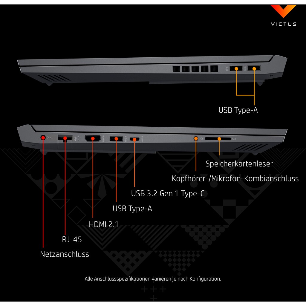 Victus by HP Notebook »Victus 16-e0166ng«, 40,9 cm, / 16,1 Zoll, AMD, Ryzen 7, GeForce RTX 3050 Ti, 512 GB SSD