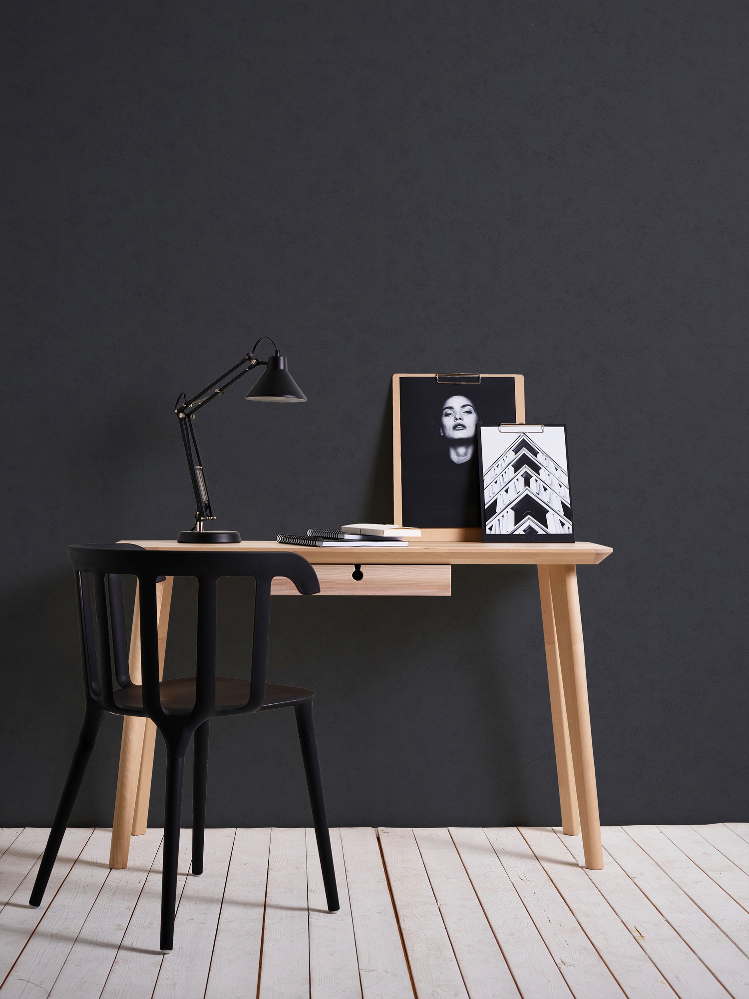 A.S. Création Vliestapete »Neue Bude 2.0 Used Glam Vintage Uni Optik«, uni-einfarbig-unifarben, Uni Tapete einfarbig Tapeten Wohnzimmer Schlafzimmer Küche modern Flur