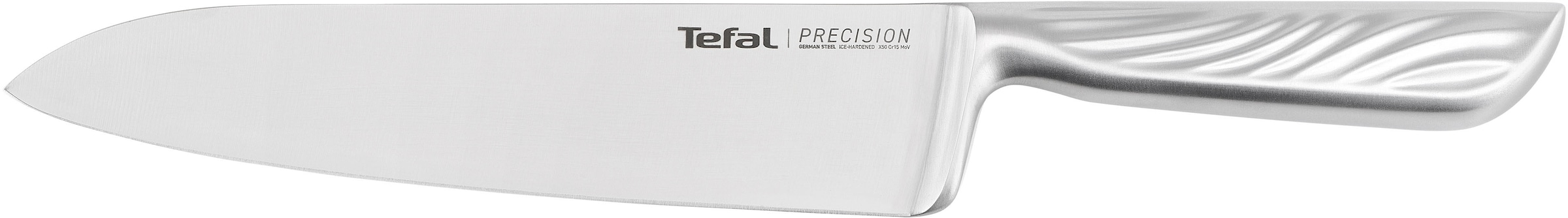 Tefal Kochmesser »Precision« 20 cm, 22°-Klingenwinkel, Eishärtungstechnologie, Wellenmuster