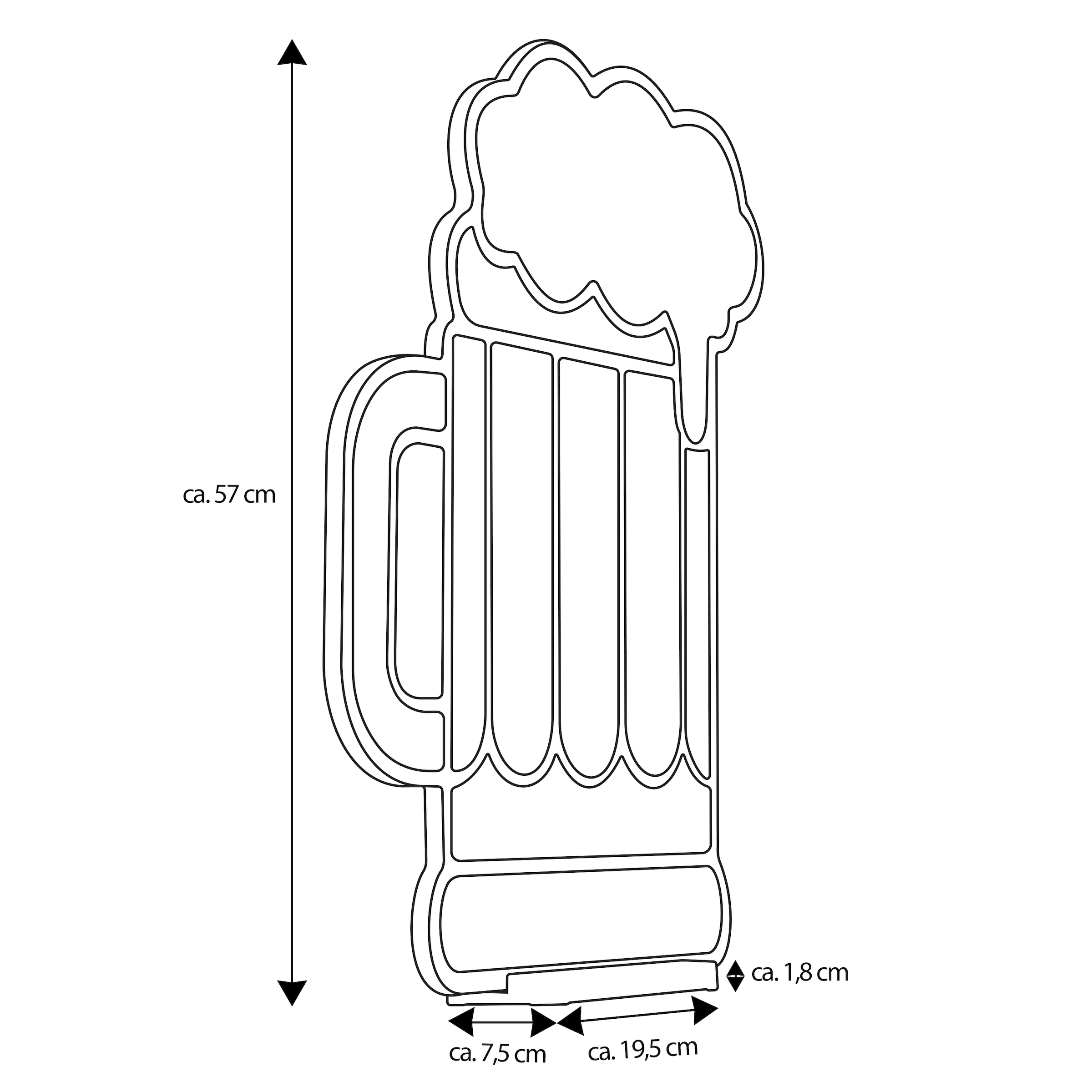 my home LED Dekofigur »Evaya« LED-Modul 1 Stk. Warmweiß Infinity Effekt, Weihnachtsdeko für Innen, beidseitig beleuchte