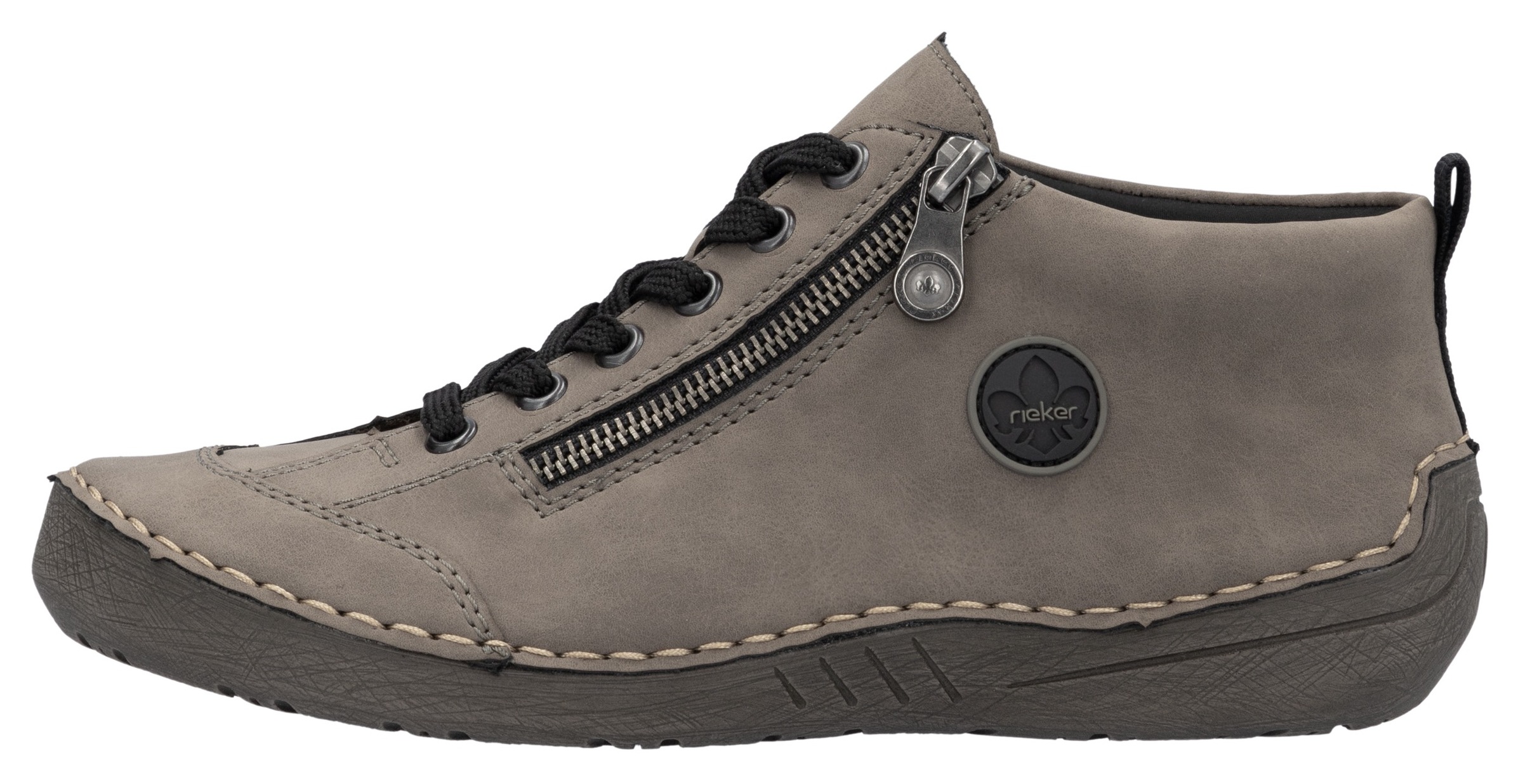 Rieker Schnürboots, Sneaker, Schnürschuh, Outdoorschuh mit Reißverschluss