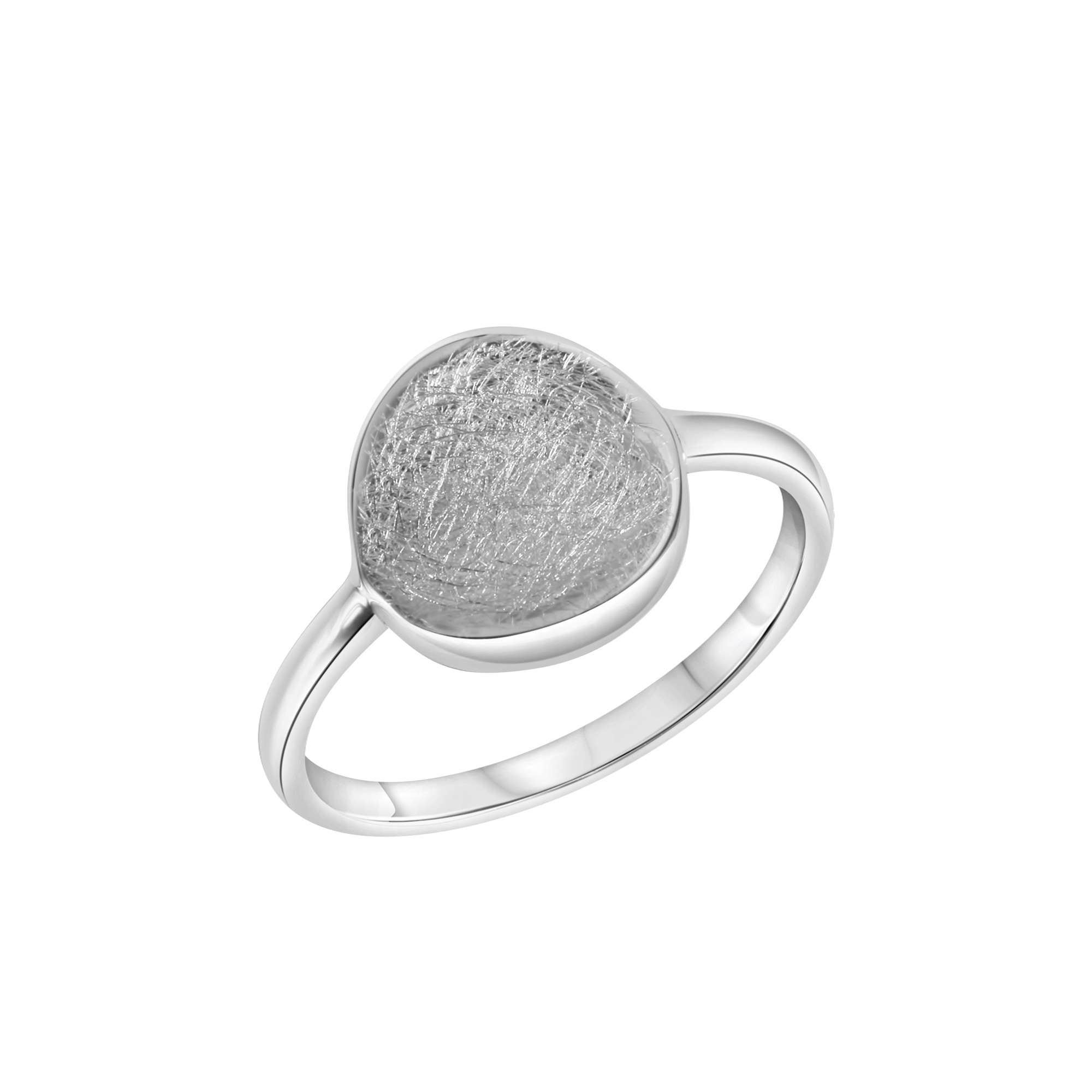 Celesta Damen CELESTA Fingerring »Silber 925 rhodiniert mit eismatter Oberfläche« silber