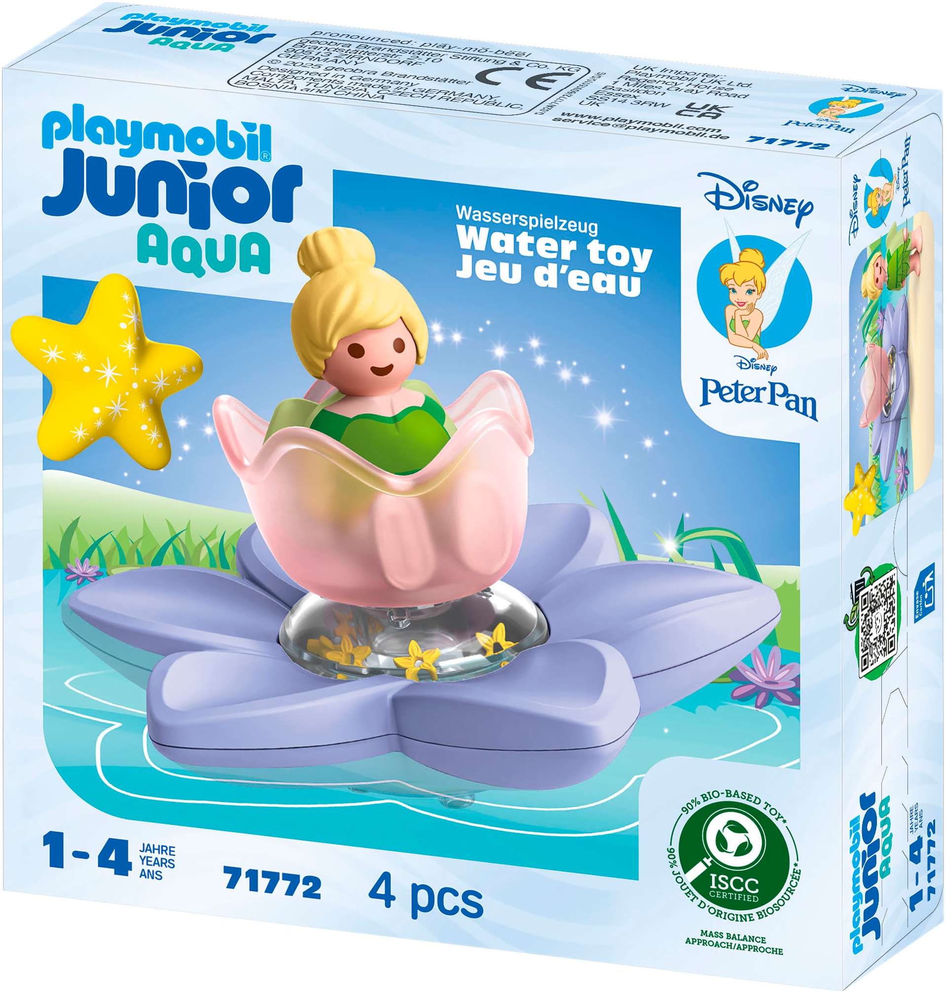 Playmobil® Konstruktions-Spielset »Tinkerbells magische Feen-Schwimmblume (71772), JUNIOR & Disney«, (4 St.), Made in Europe