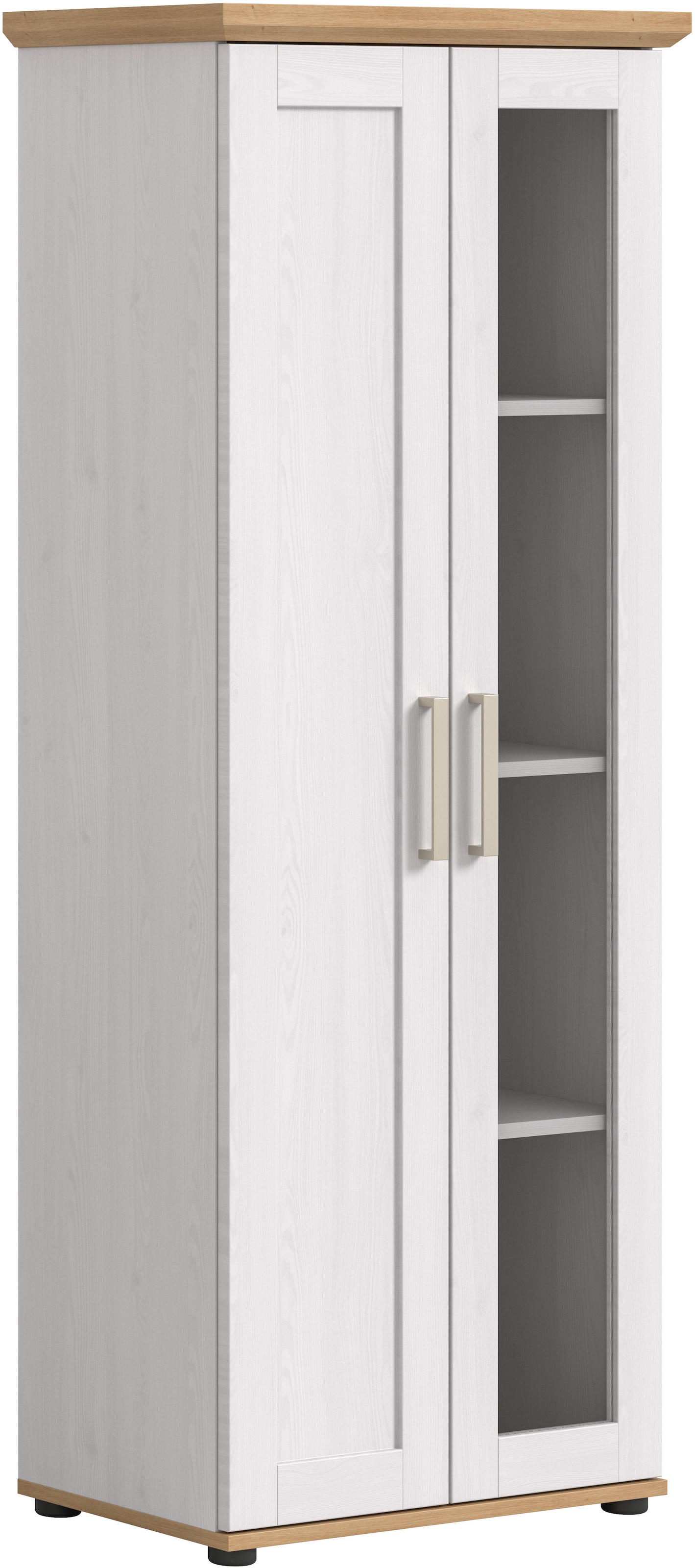 Home affaire Vitrine »Cosenza, Höhe 161 cm, 2 Türen, 4 Fächer« 1 Stk. tlg. günstig online kaufen