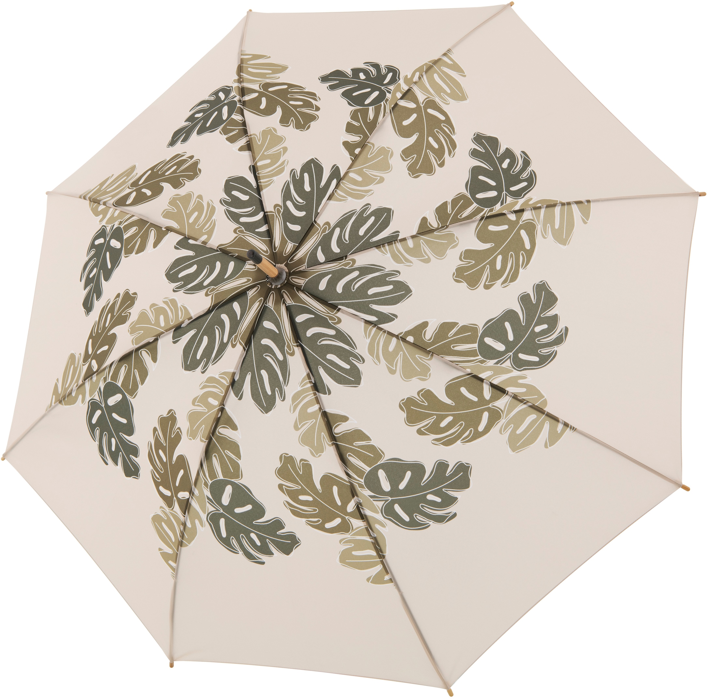 doppler® Stockregenschirm »nature choice Schirmgriff aus beige«, Holz bestellen online Long, mit recyceltem Material aus