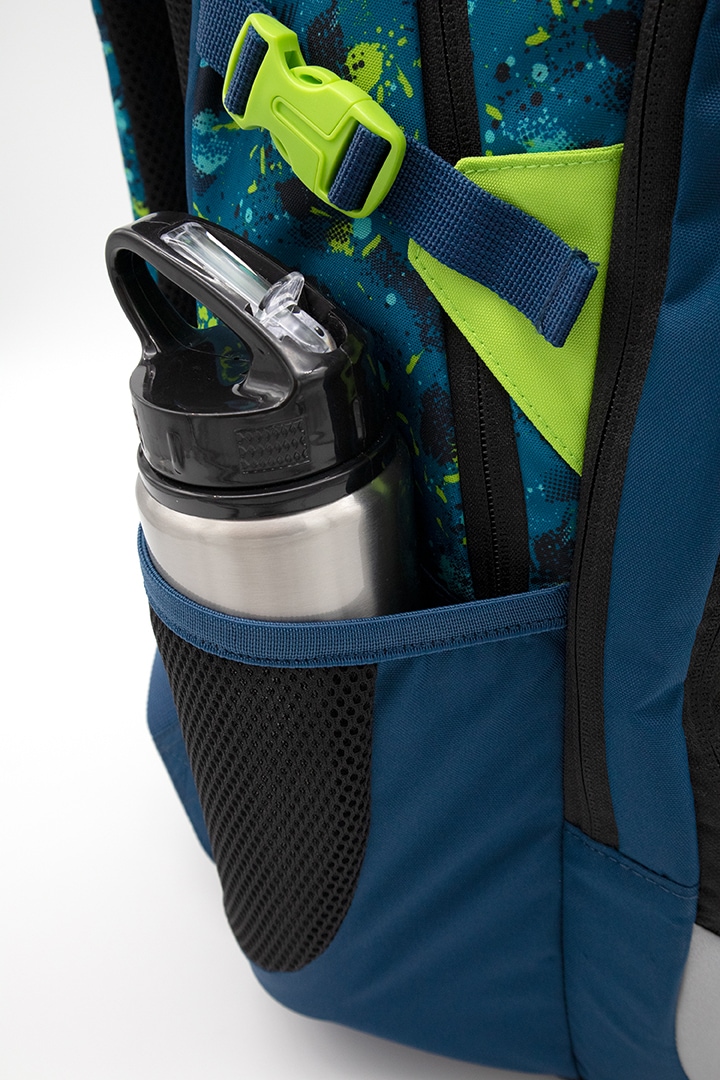 neoxx Schulrucksack »Active, Petrol Extreme«, reflektierende Details, aus recycelten PET-Flaschen