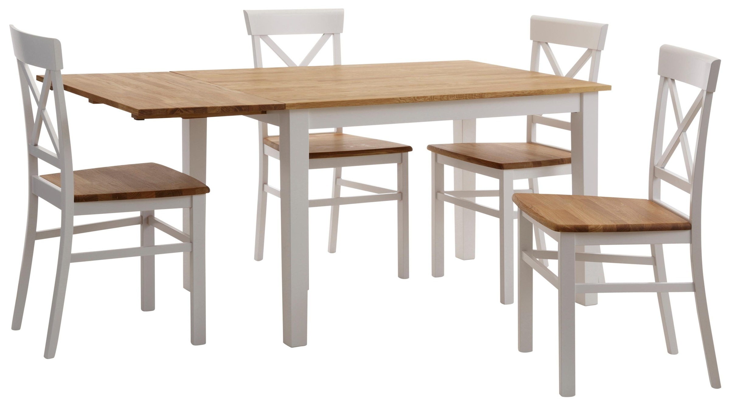 Home affaire Esstisch »Samba«, Breite 120 cm, mit ausklappbarer Tischplatte günstig online kaufen
