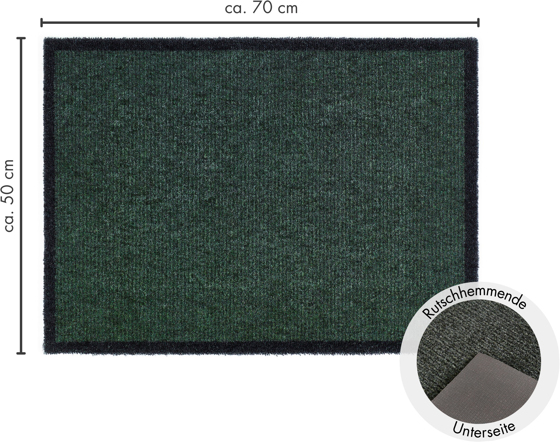 Barbara Becker Fußmatte »Gentle Schmutzfangmatte & Läufer, Made in Belgium«, rechteckig, 10 mm Höhe, Schmutzfangteppich, Schmutzmatte, dezentes Streifen Design, waschbar
