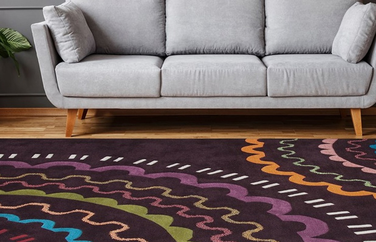 calo-deluxe Teppich »Fanahy 3066«, rechteckig, 17 mm Höhe, Kurzflor, Wohnzi günstig online kaufen