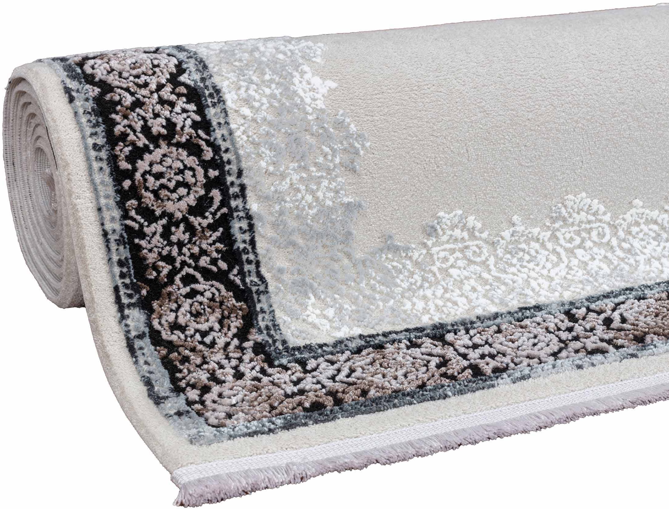 Sehrazat Teppich »Glory 240«, rechteckig, 10 mm Höhe, Wohnzimmer, Kurzflor, Hoch-Tief-Struktur