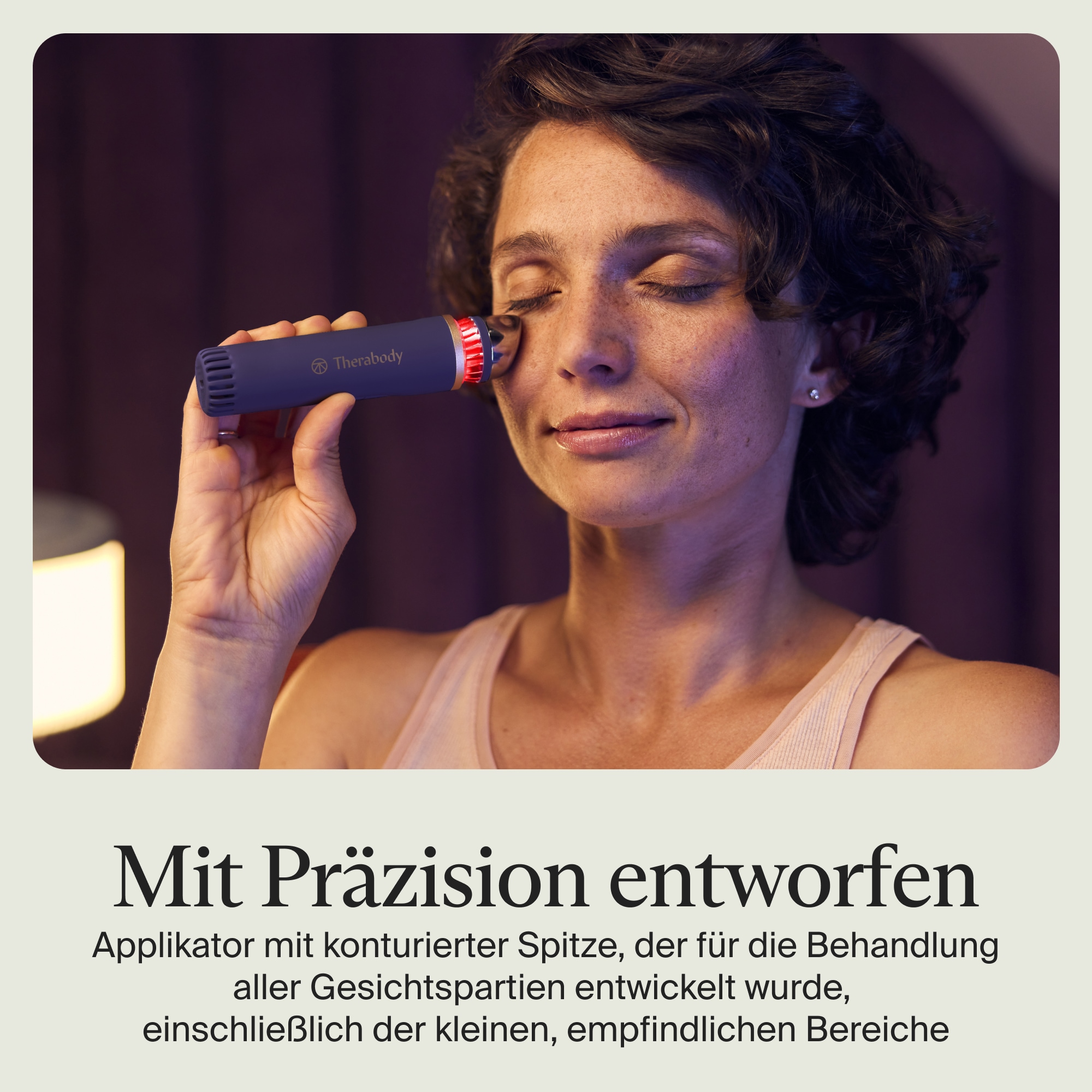 Therabody Anti-Aging-Gerät »Theraface Depuffing Wand Kälte- und Wärmebehandlungen für das Gesicht«, Verbessert die Strahlkraft, reduziert Augenringe und Schwellungen