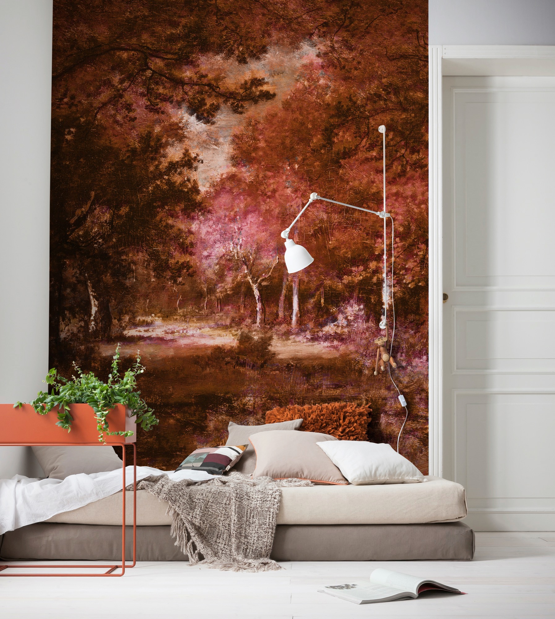 Sanders & Sanders Fototapete Herbst Braun und Dunkelorange 200 x 280 cm 611 günstig online kaufen