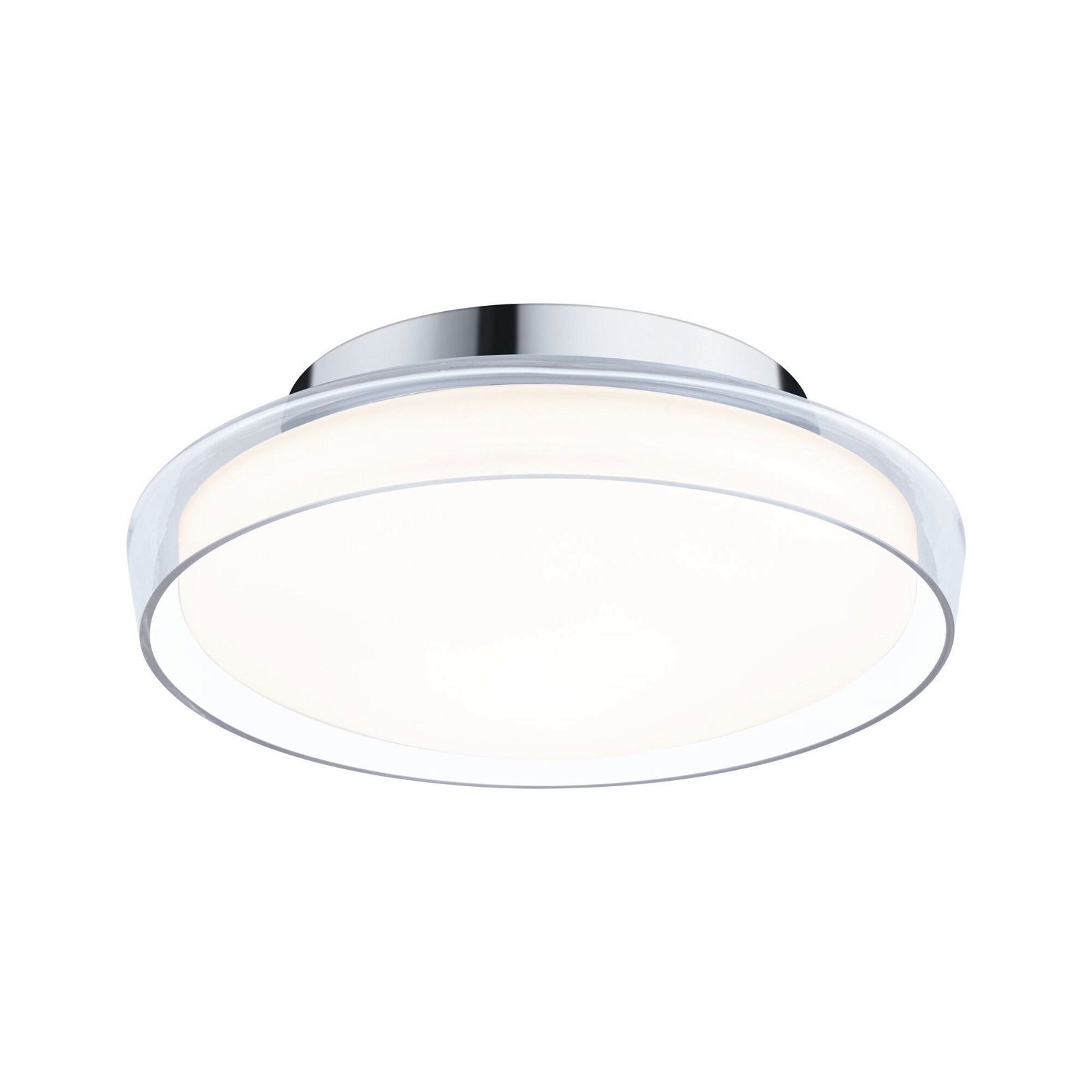 Paulmann LED Deckenleuchte »Selection Bathroom Luena IP44 11,5W 3000K Chrom 230V Glas/Metall«, 1 flammig
