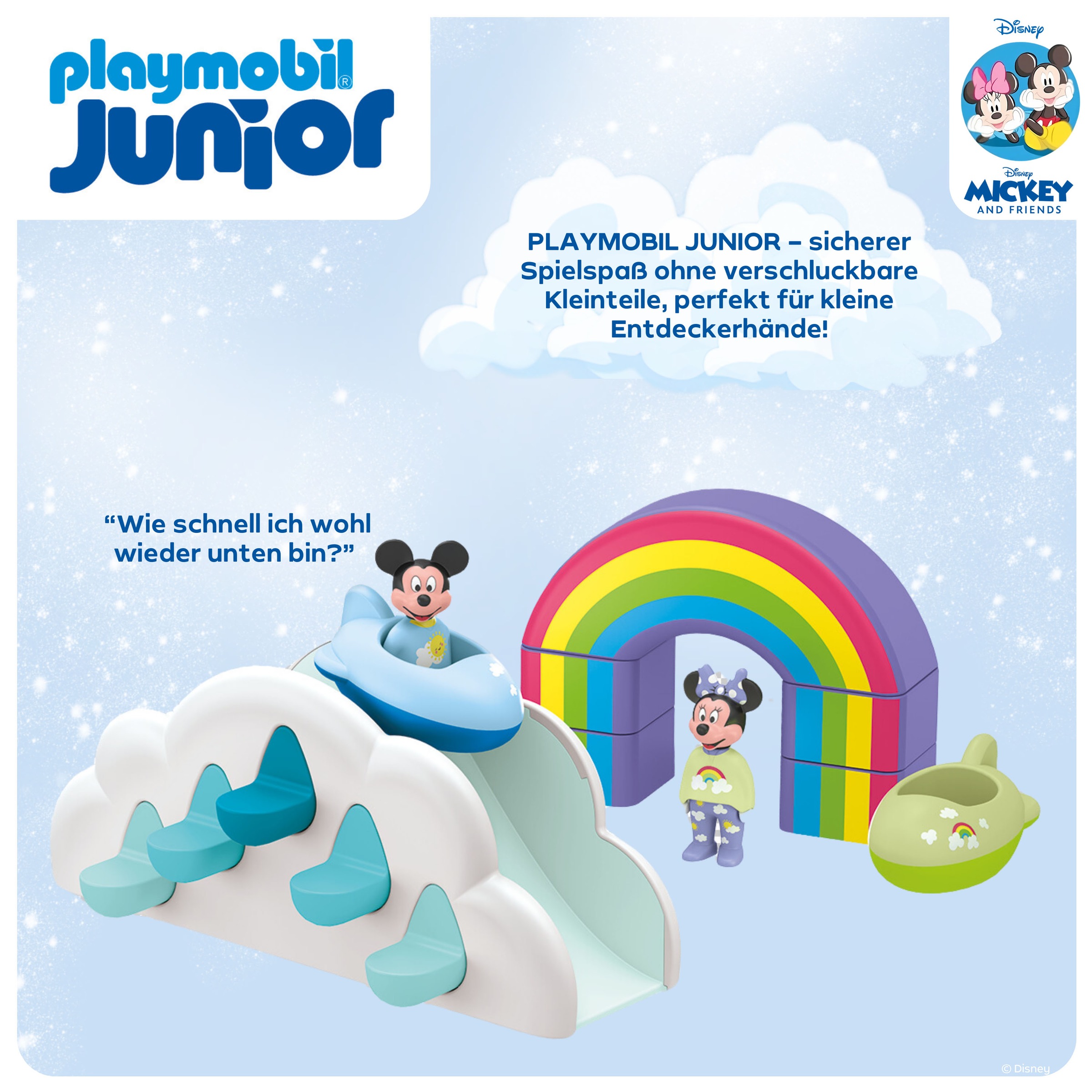 Playmobil® Konstruktions-Spielset »Mickys & Minnies Wolkenflug (71697), JUNIOR & Disney«, (7 St.), Made in Europe