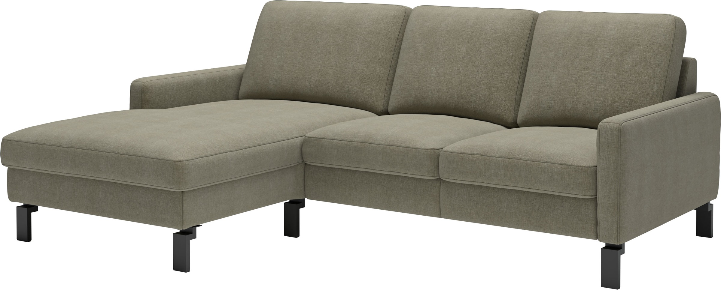 Home affaire Ecksofa »Lecce, L-Form, Federkernpolsterung, Breite 224 cm« inkl. saugroboterfreundliche Höhe & schmale Armlehnen